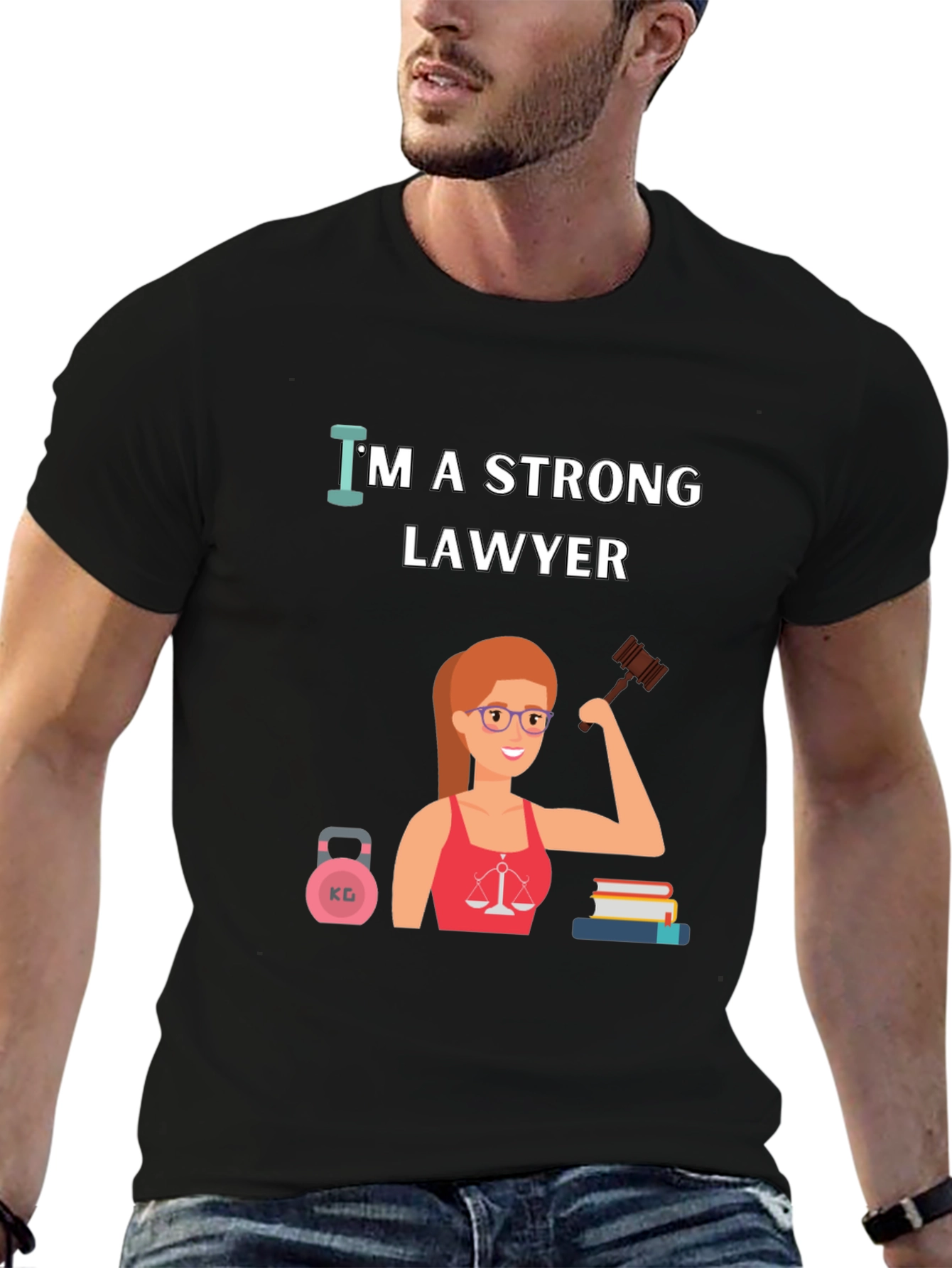 Strong Lawyer T-Shirt - Empowering Women in Law