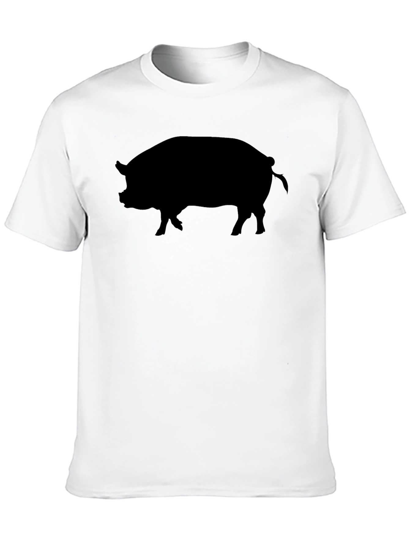 Black Pig Silhouette Graphic Tee - Mens
