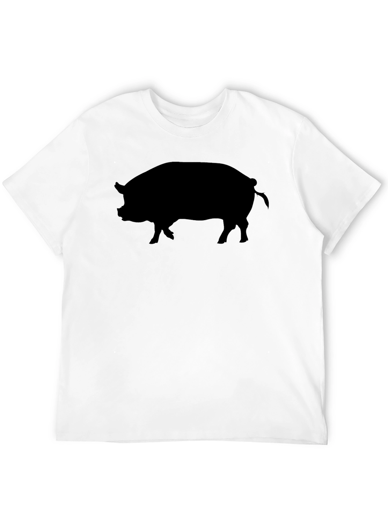Black Pig Silhouette Graphic Tee - Mens