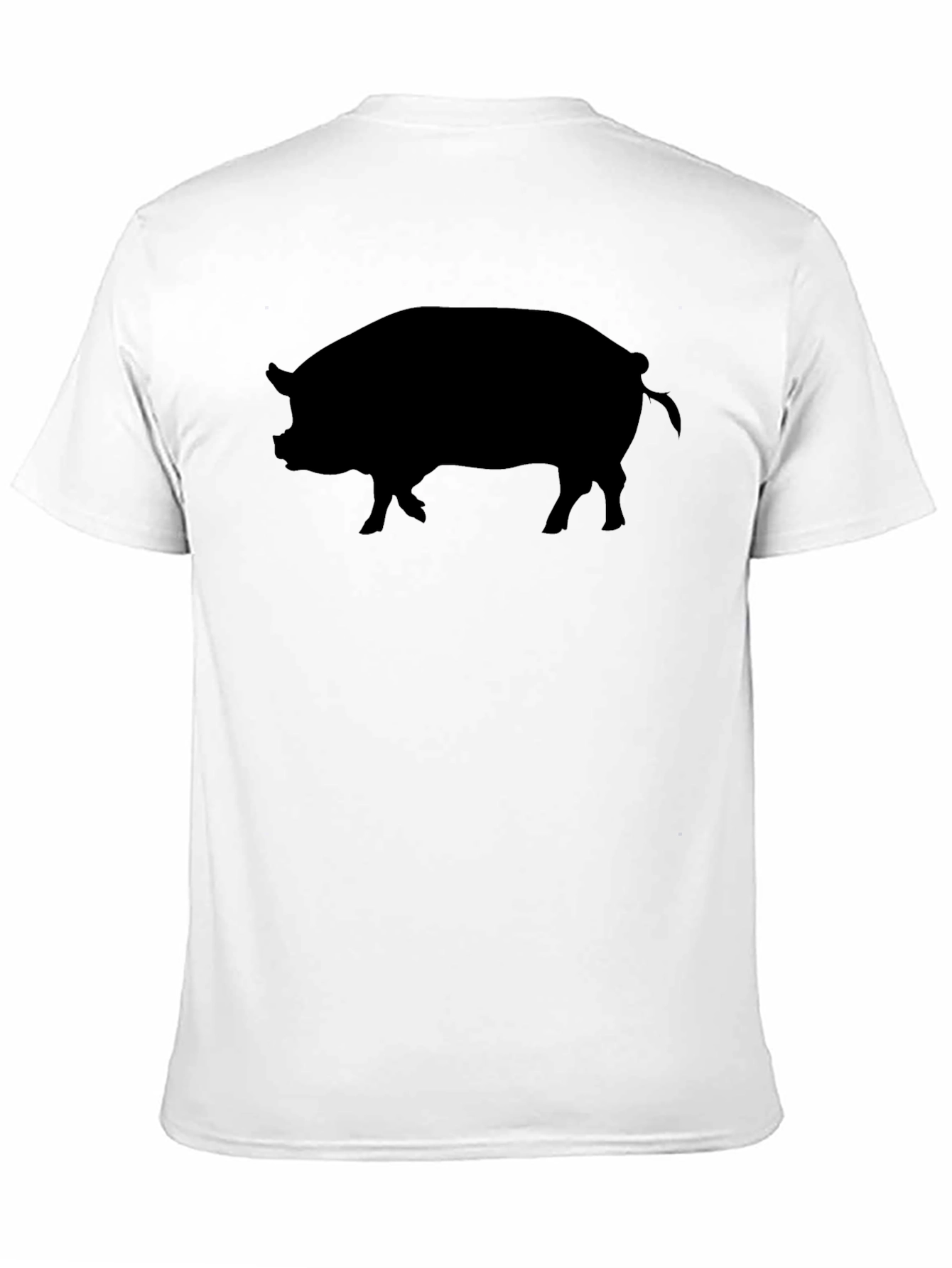 Black Pig Silhouette Graphic Tee - Mens