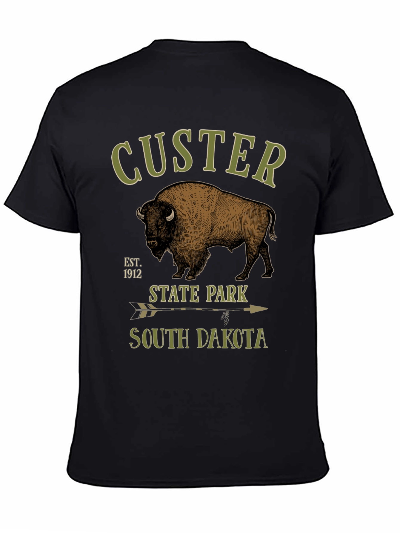 Custer State Park T-Shirt - Bison Design