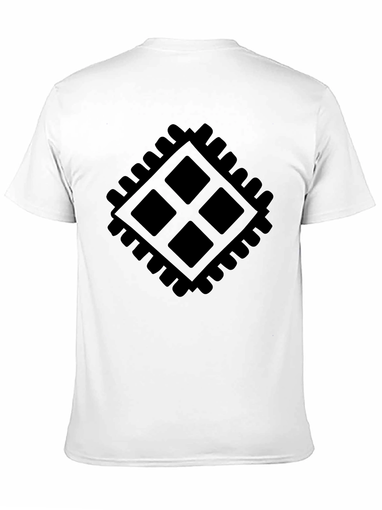 Geometric Graphic Black T-Shirt