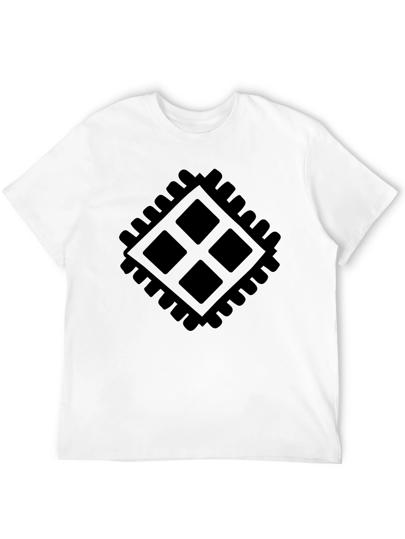 Geometric Graphic Black T-Shirt