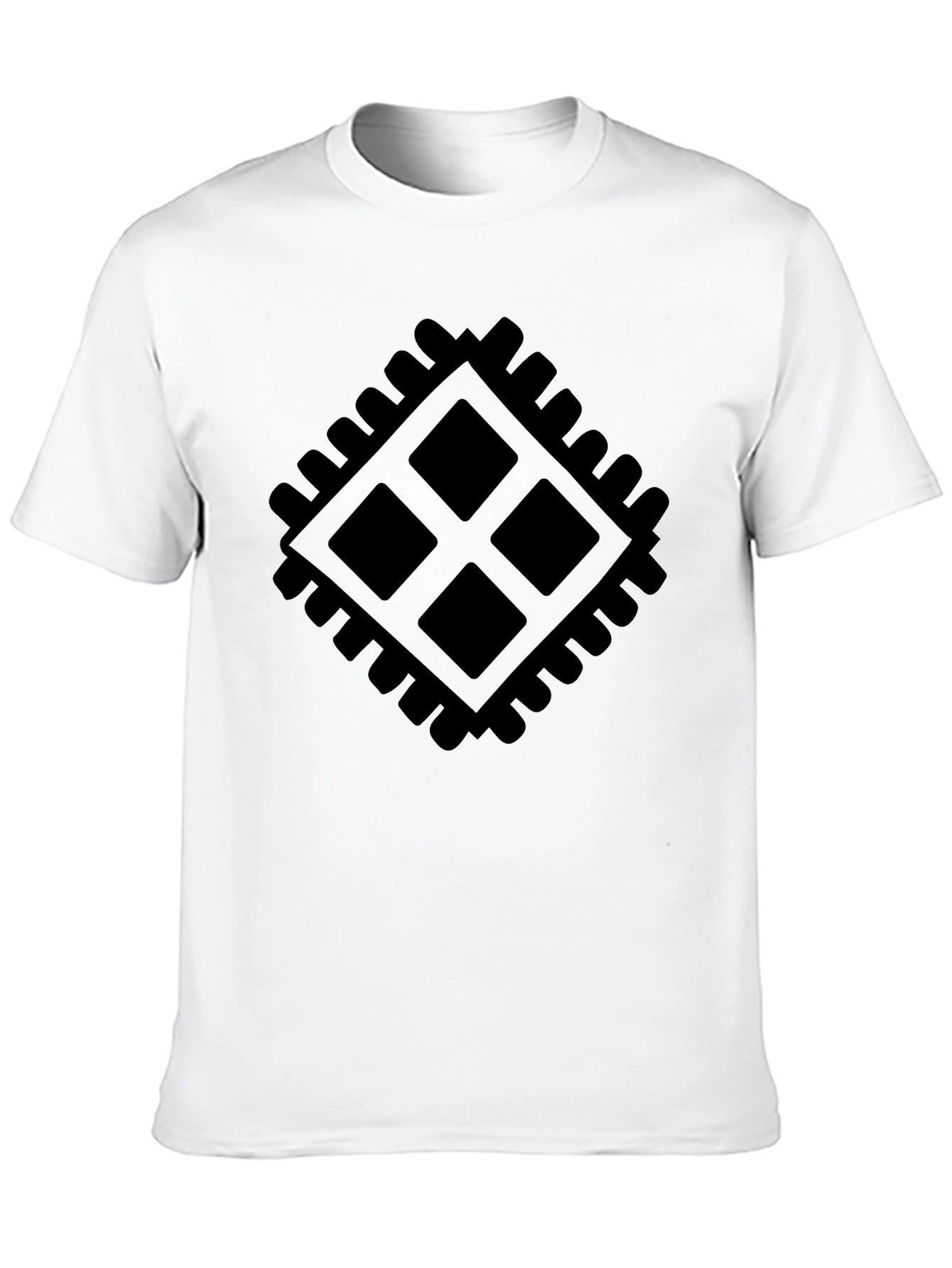 Geometric Graphic Black T-Shirt