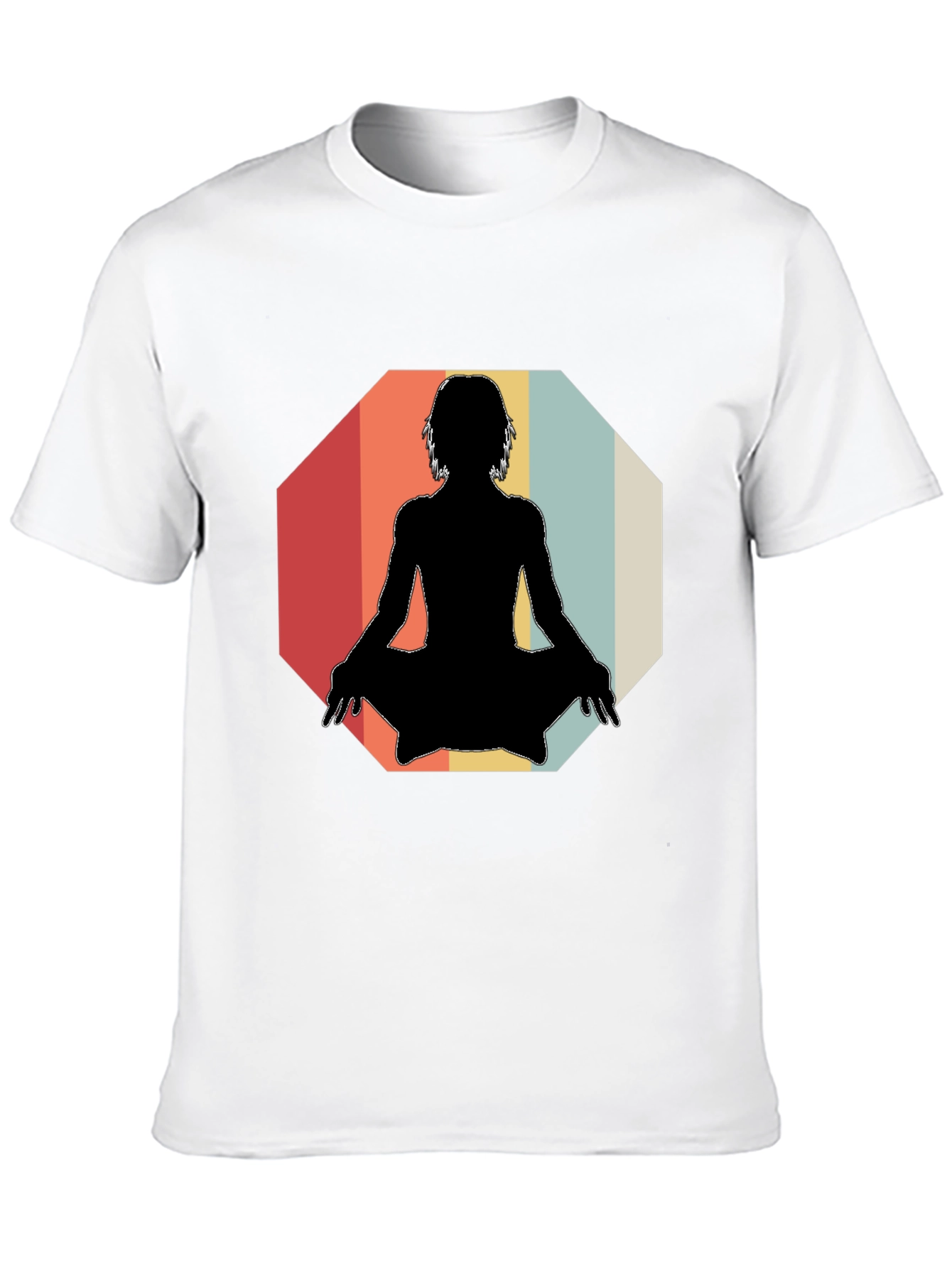 Yoga Silhouette Retro T-Shirt