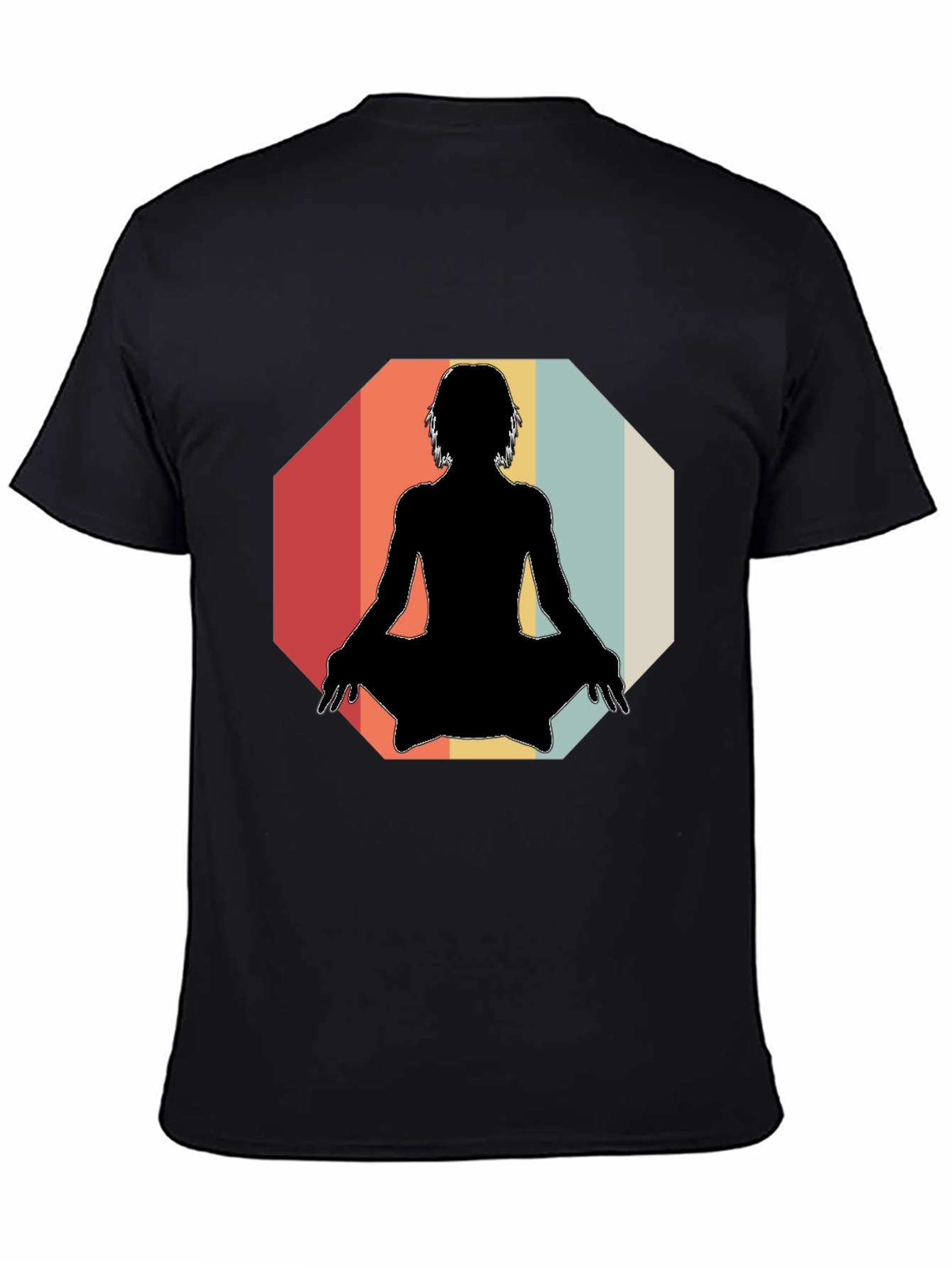 Yoga Silhouette Retro T-Shirt
