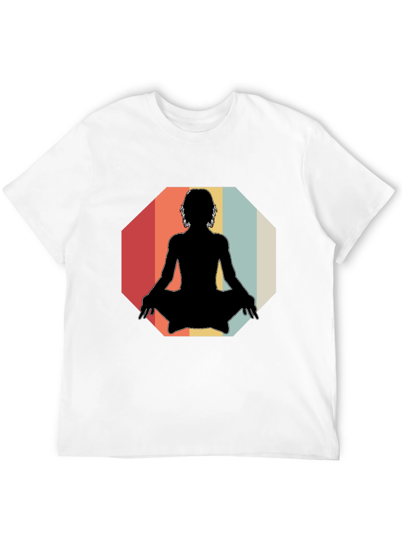 Yoga Silhouette Retro T-Shirt