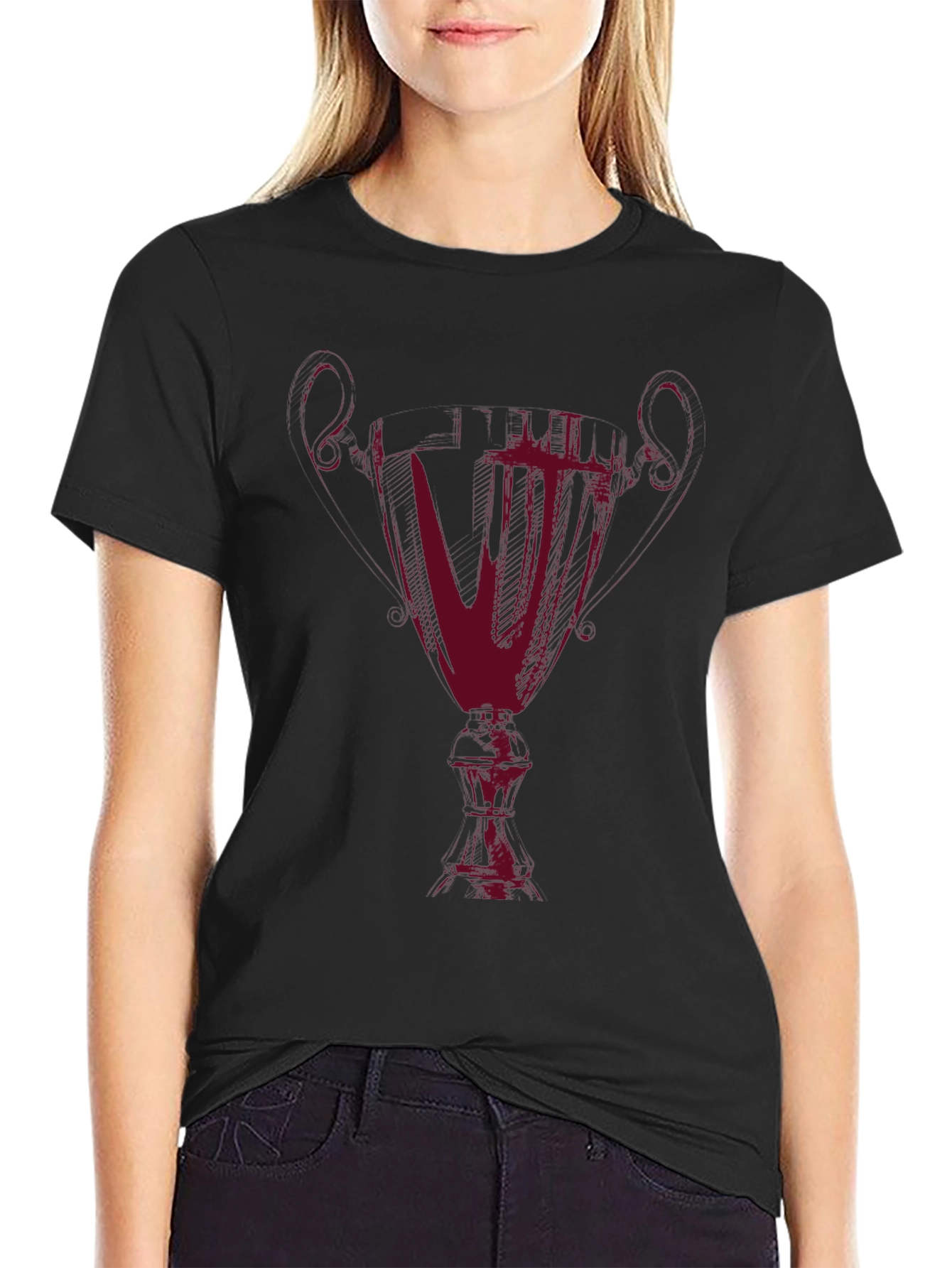 Unique Artistic Graphic Tee - Mens Black T-Shirt