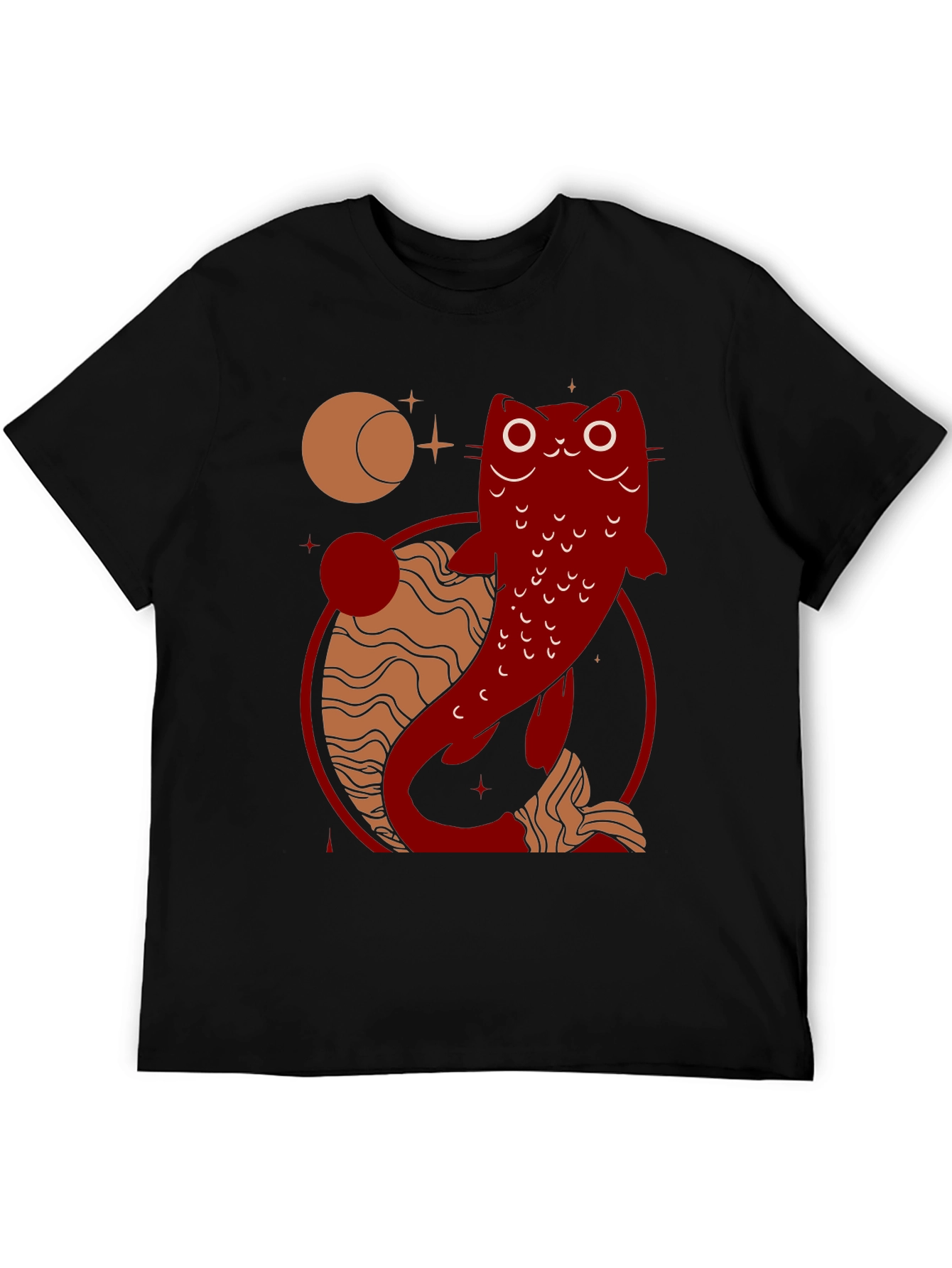Catfish Graphic Tee - Celestial Design