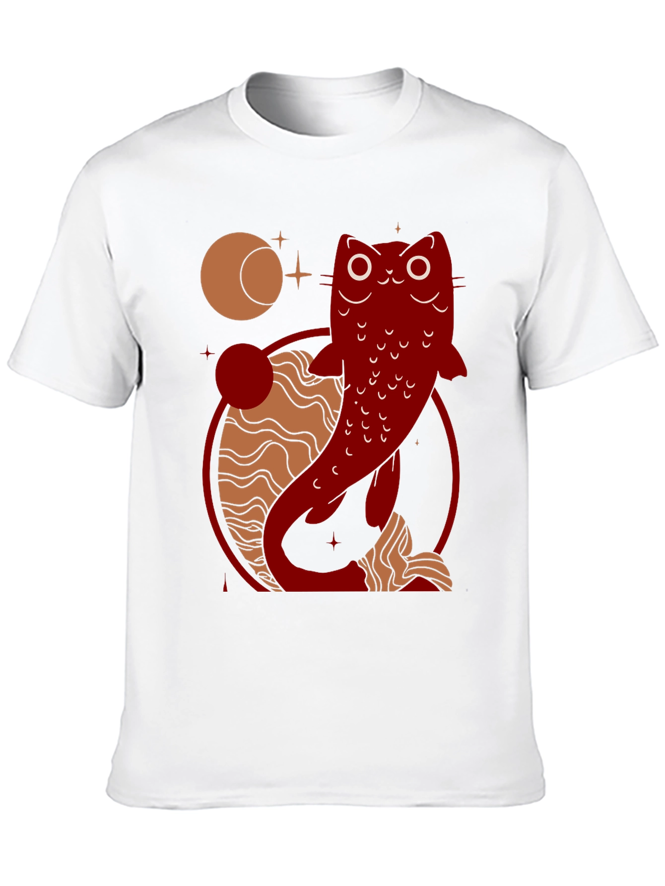 Catfish Graphic Tee - Celestial Design