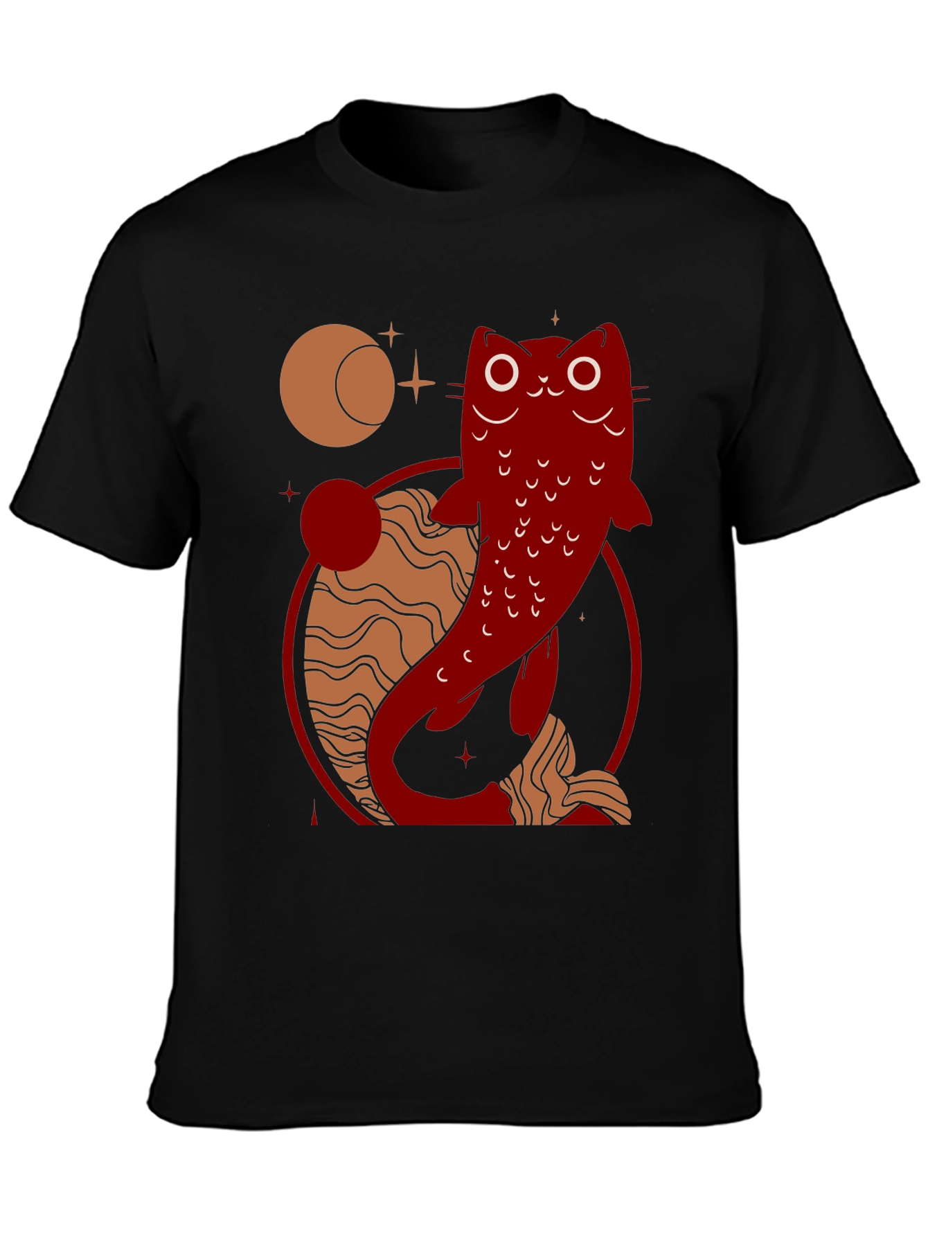 Catfish Graphic Tee - Celestial Design
