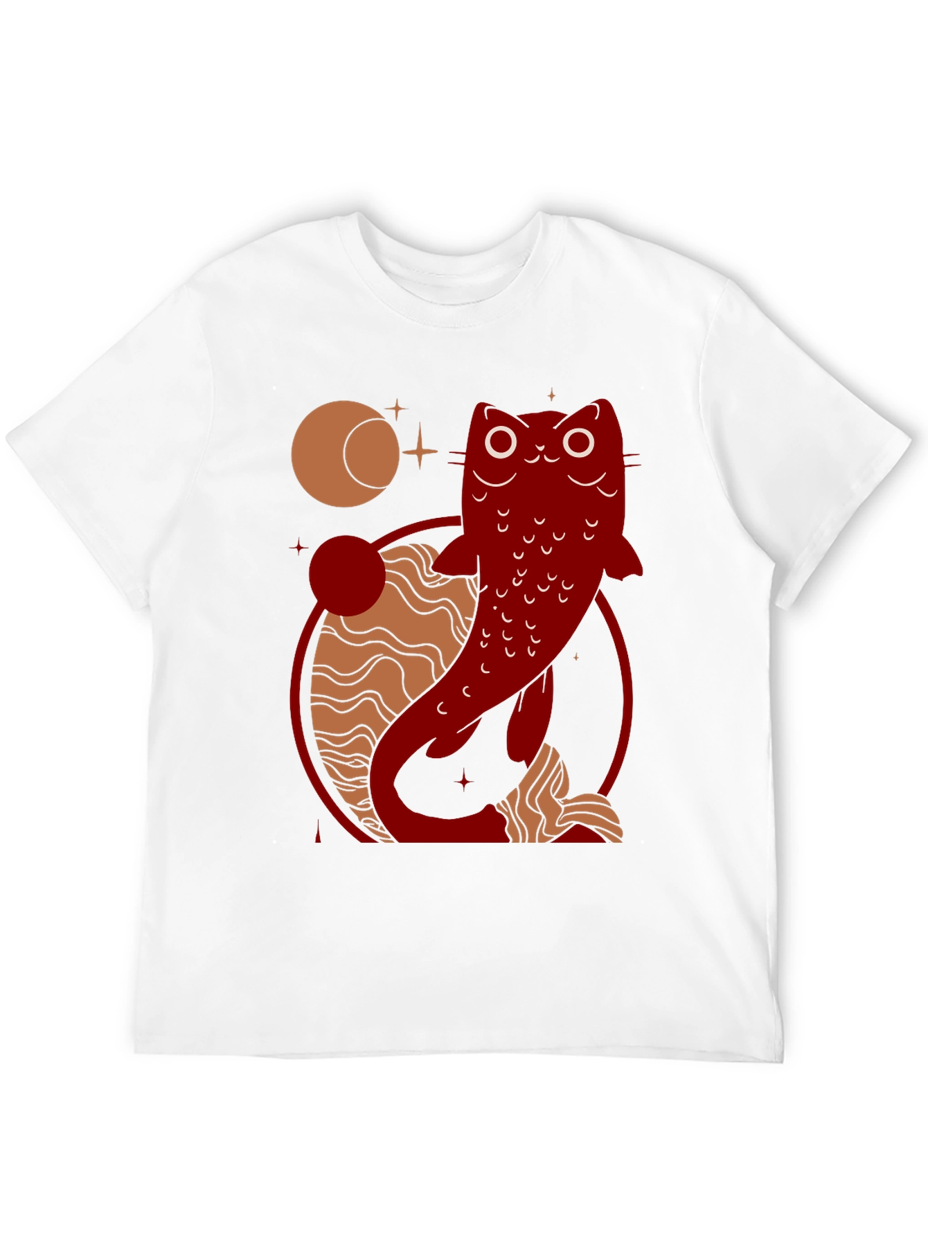 Catfish Graphic Tee - Celestial Design
