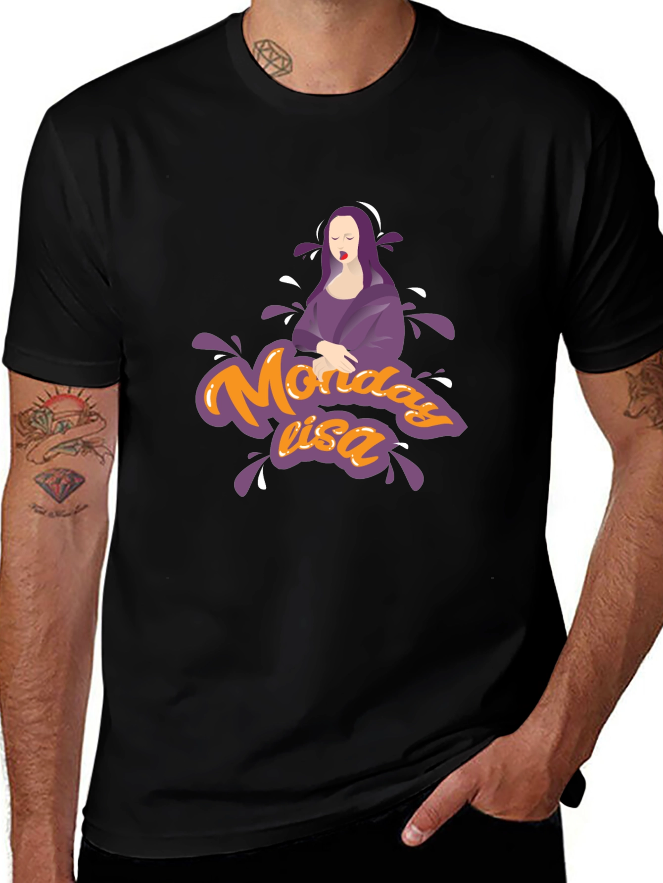Monday Lisa Graphic Tee - Unique Design T-Shirt
