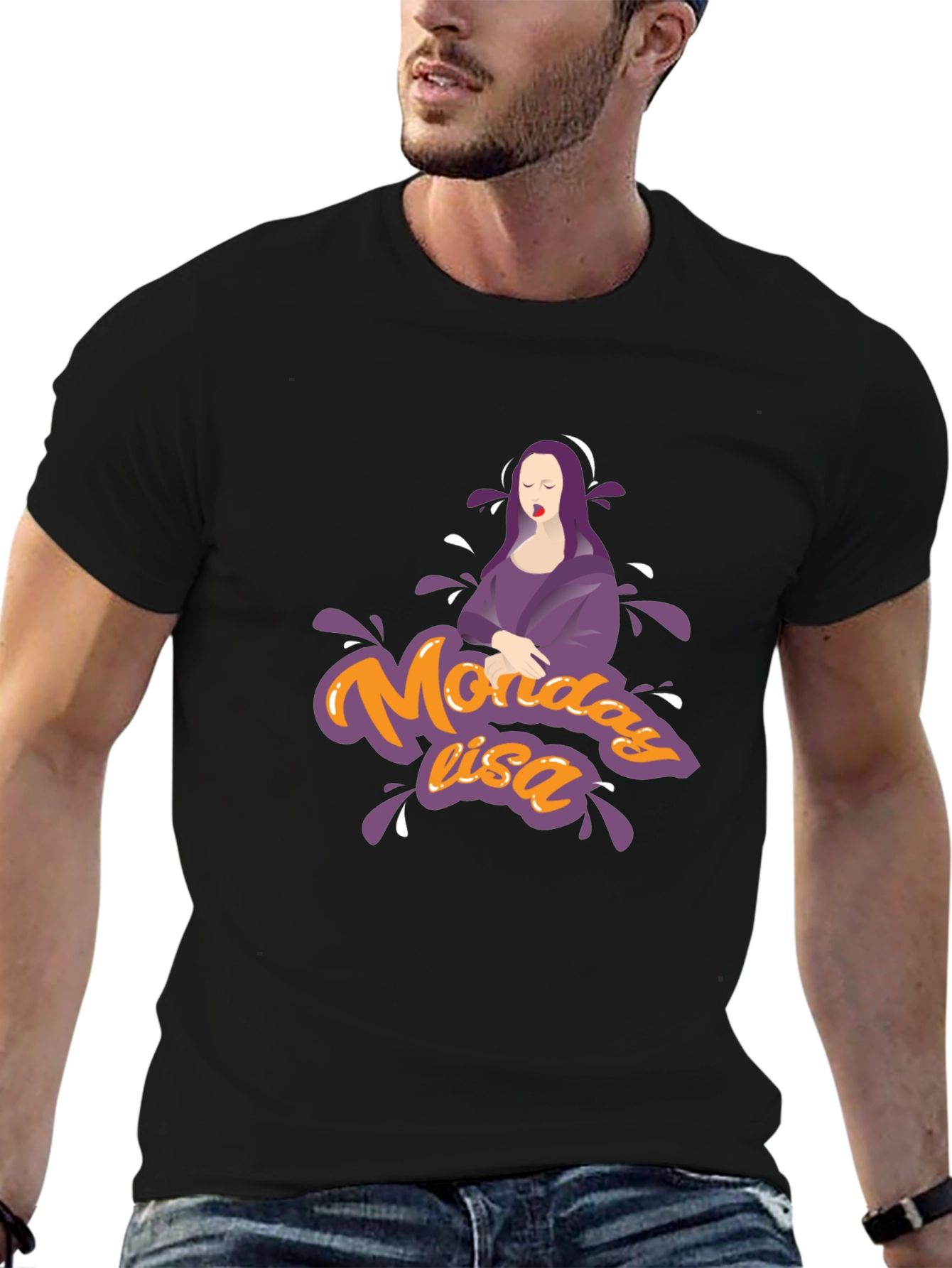 Monday Lisa Graphic Tee - Unique Design T-Shirt