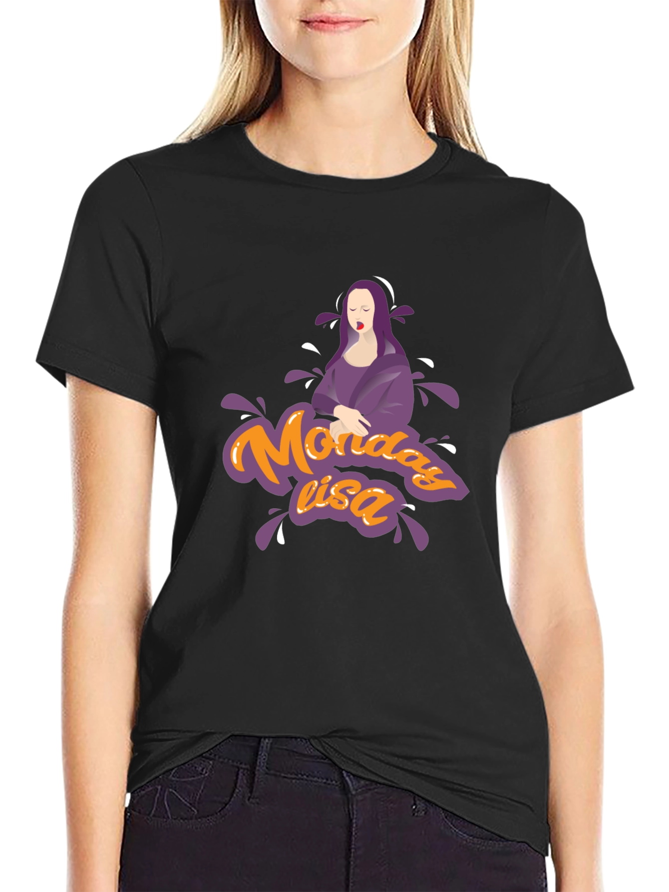 Monday Lisa Graphic Tee - Unique Design T-Shirt