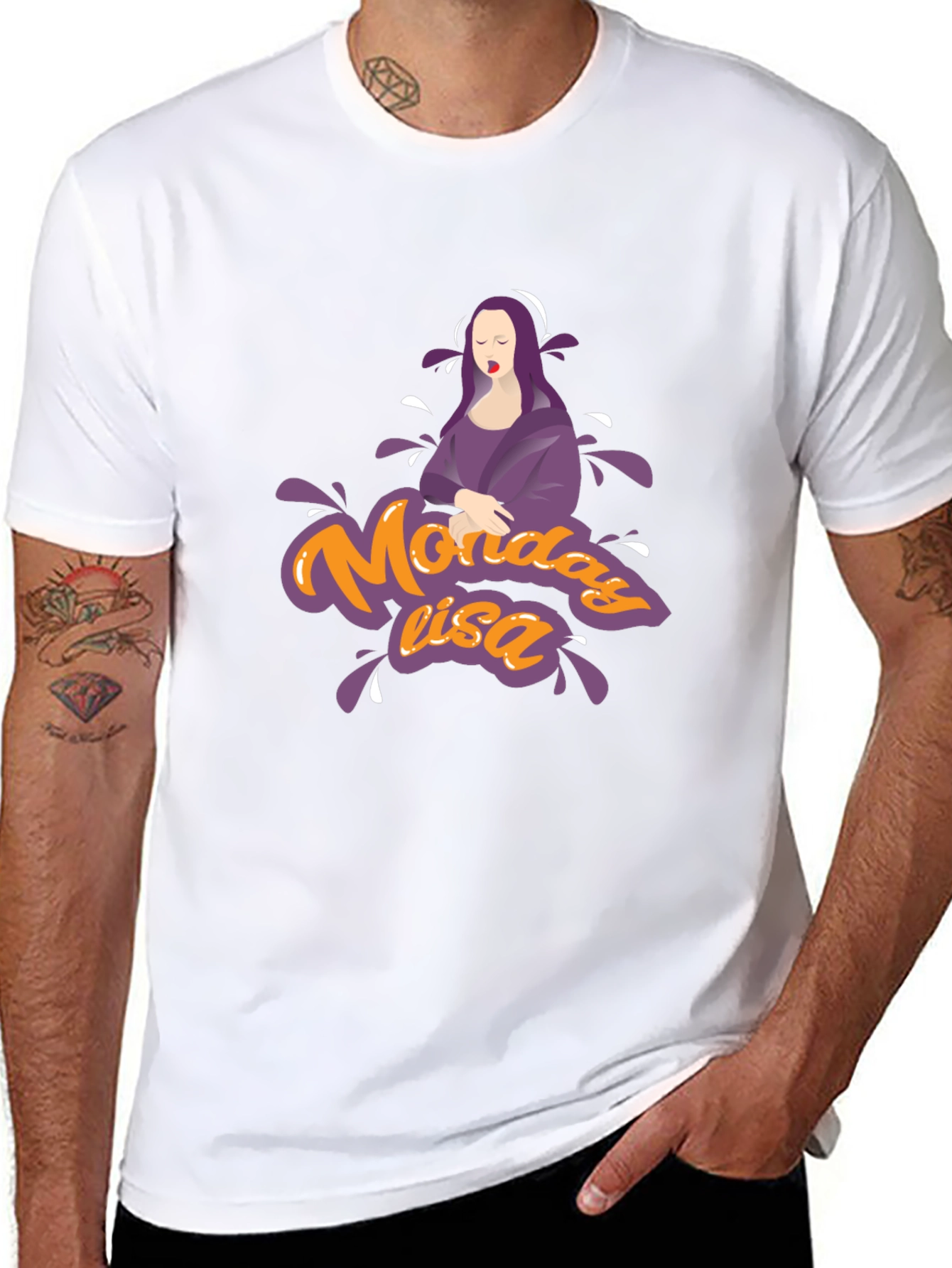 Monday Lisa Graphic Tee - Unique Design T-Shirt