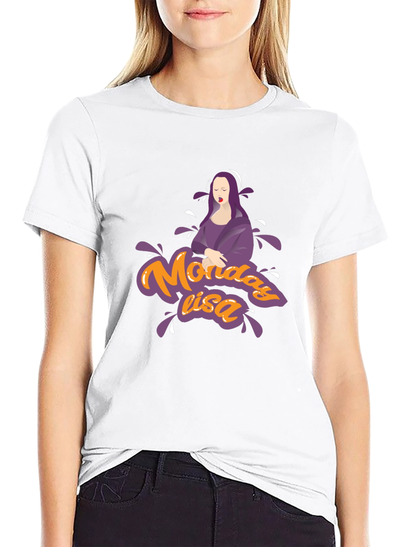Monday Lisa Graphic Tee - Unique Design T-Shirt