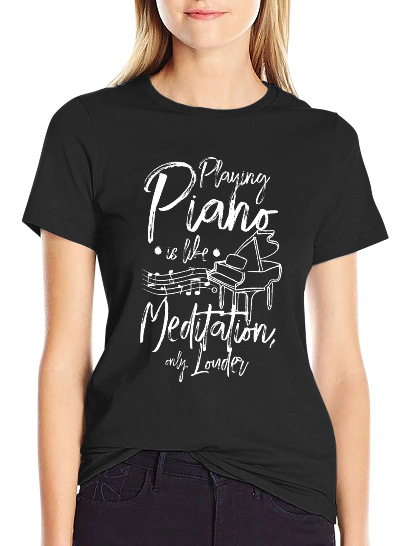 Piano Meditation Graphic Tee