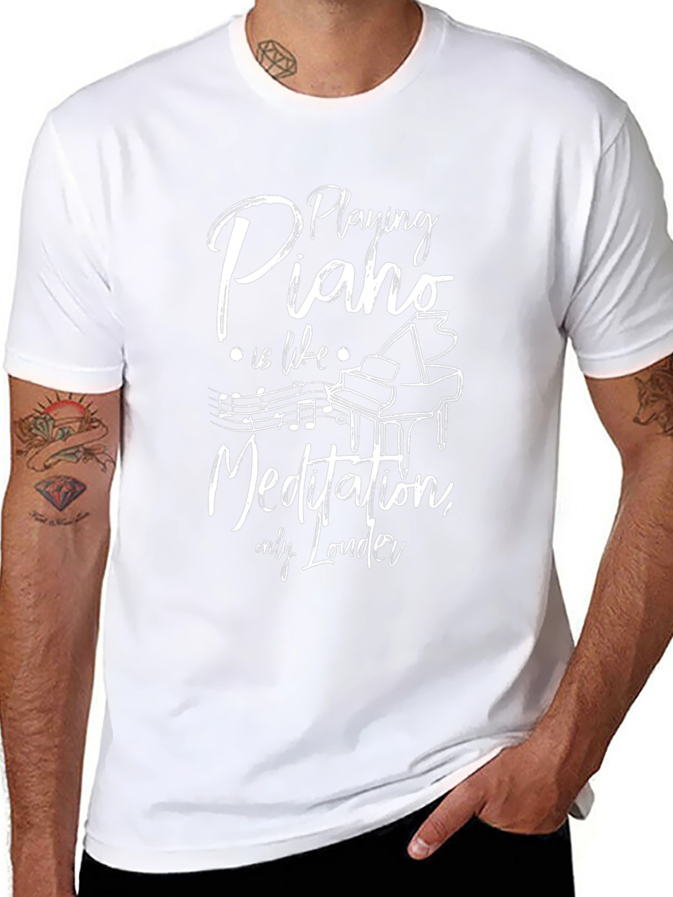 Piano Meditation Graphic Tee