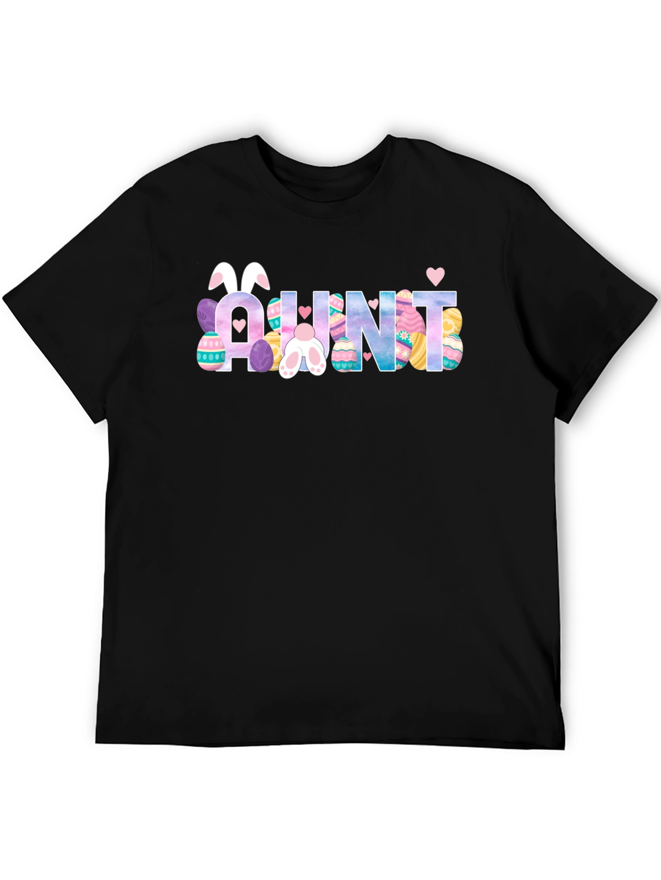 Aunt Easter Bunny T-Shirt Cute Auntie Easter Egg Tee