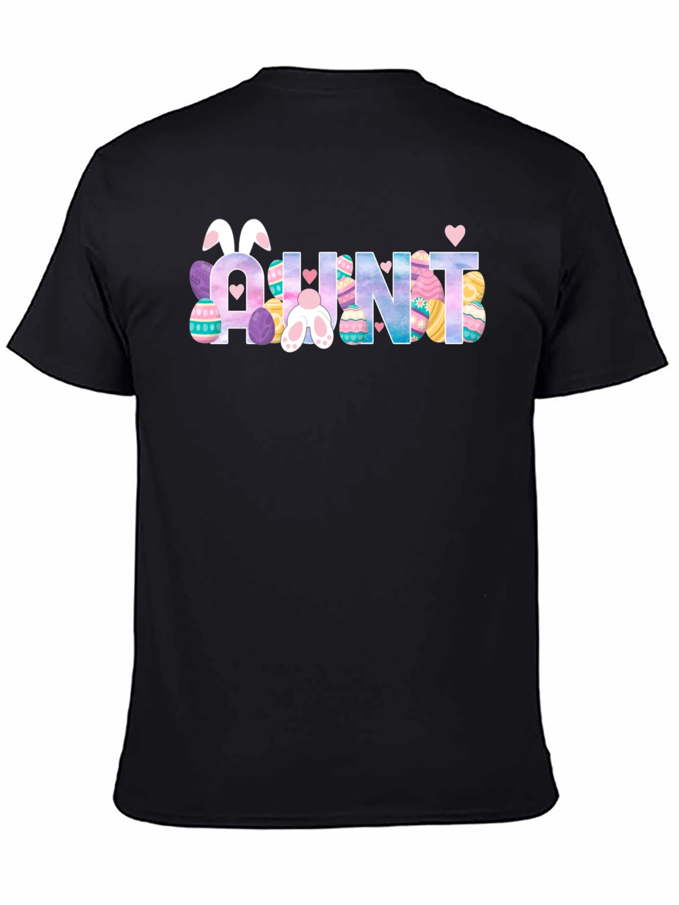 Aunt Easter Bunny T-Shirt Cute Auntie Easter Egg Tee