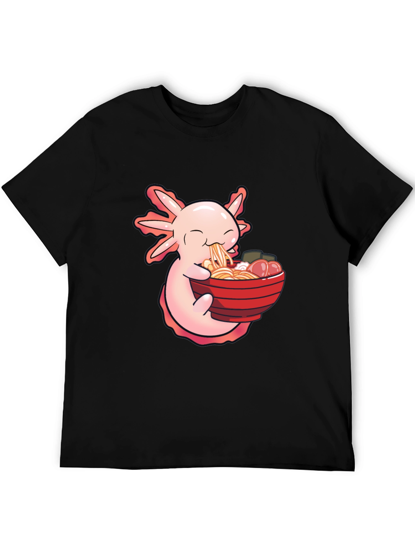 Axolotl Ramen Black T-Shirt