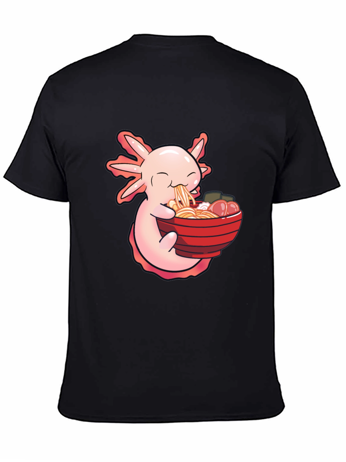 Axolotl Ramen Black T-Shirt