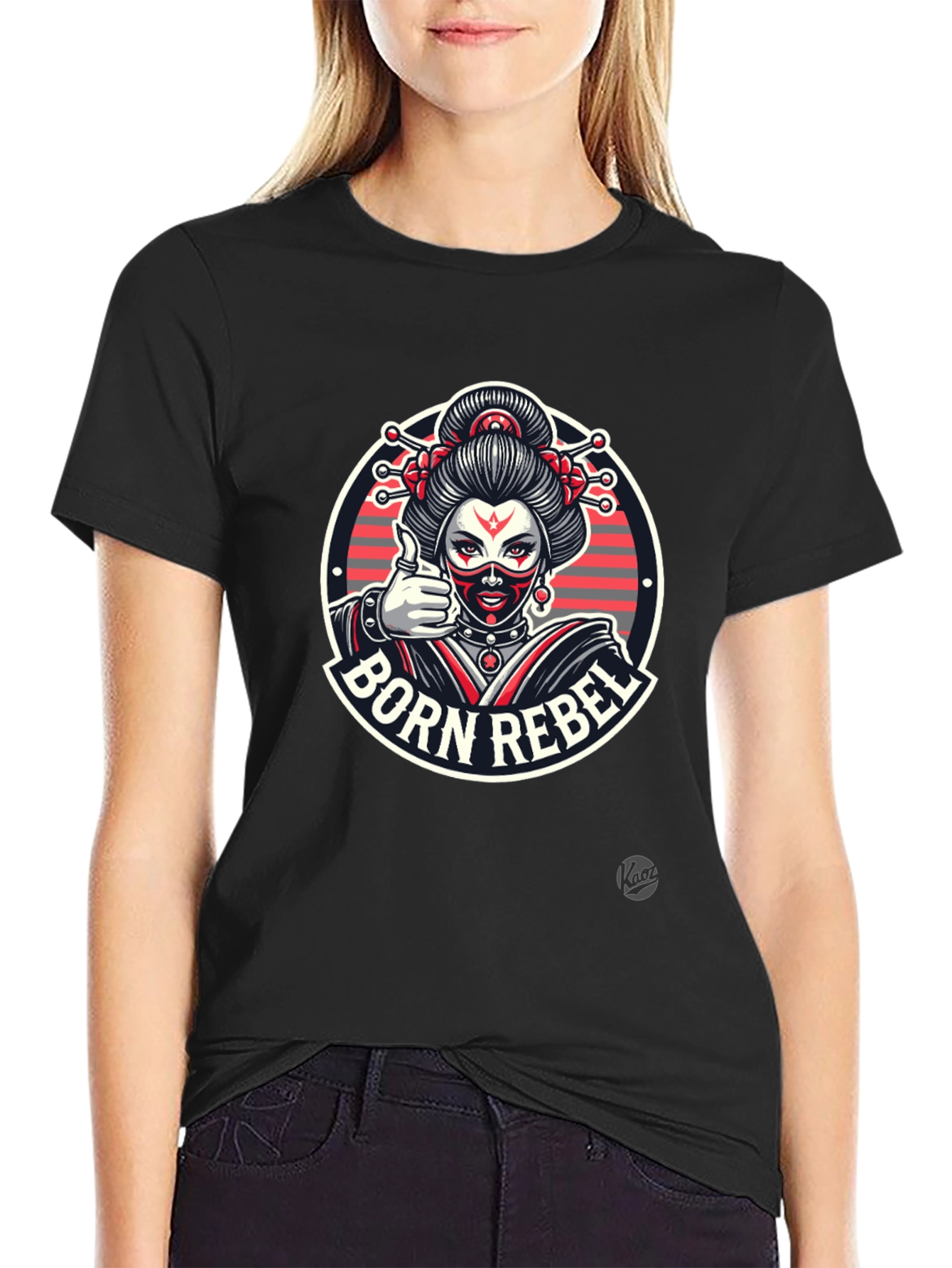 Born Rebel Graphic Tee - Black Unisex T-Shirt