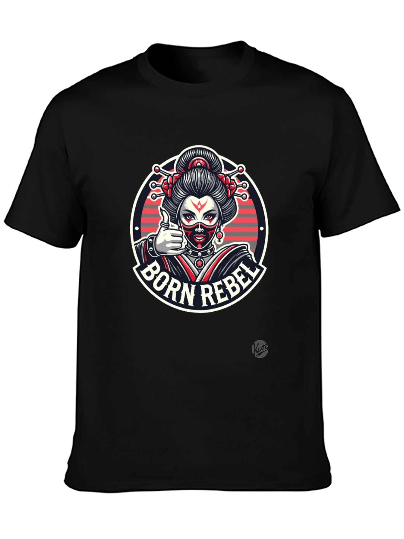 Born Rebel Graphic Tee - Black Unisex T-Shirt
