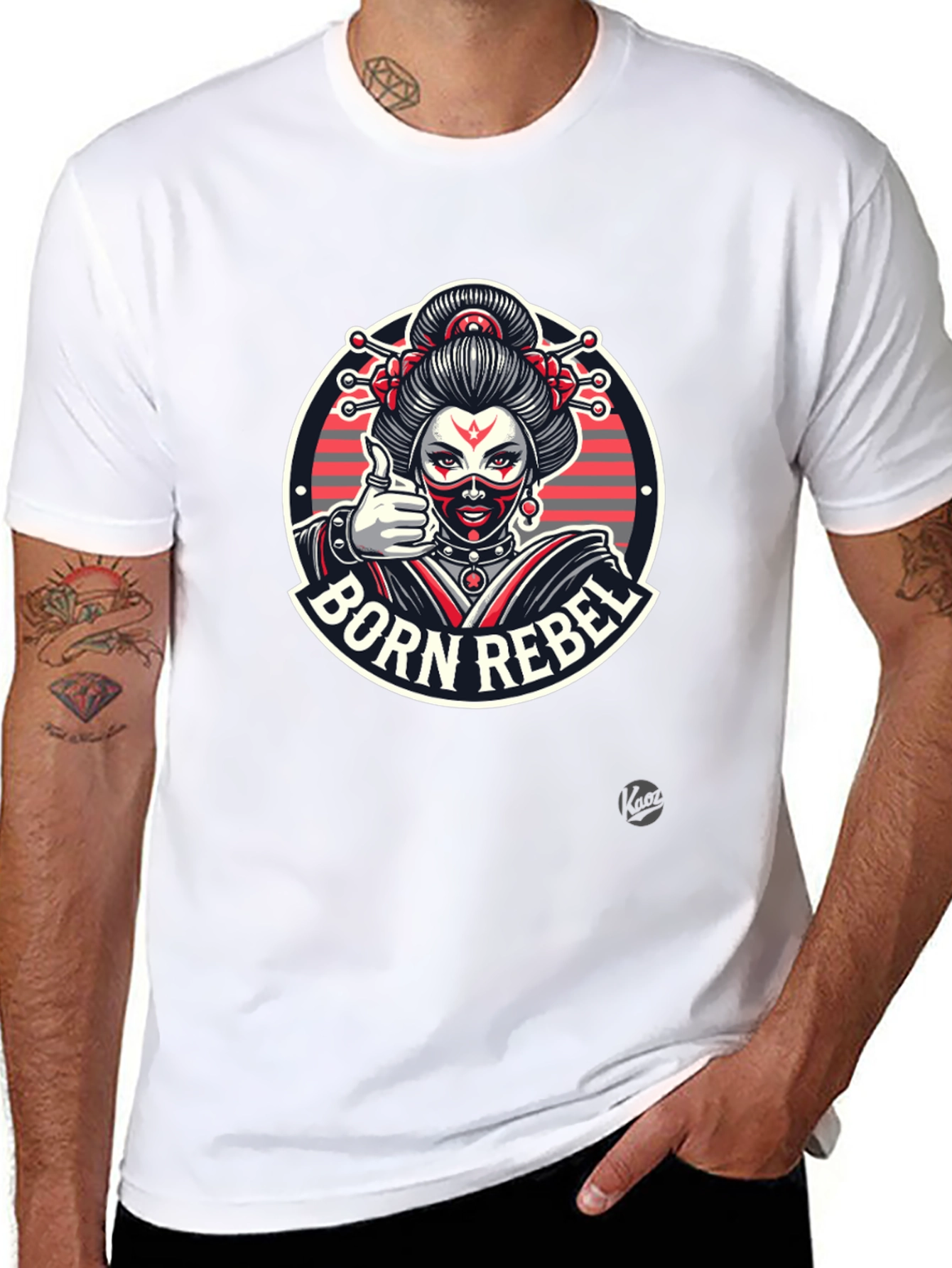 Born Rebel Graphic Tee - Black Unisex T-Shirt