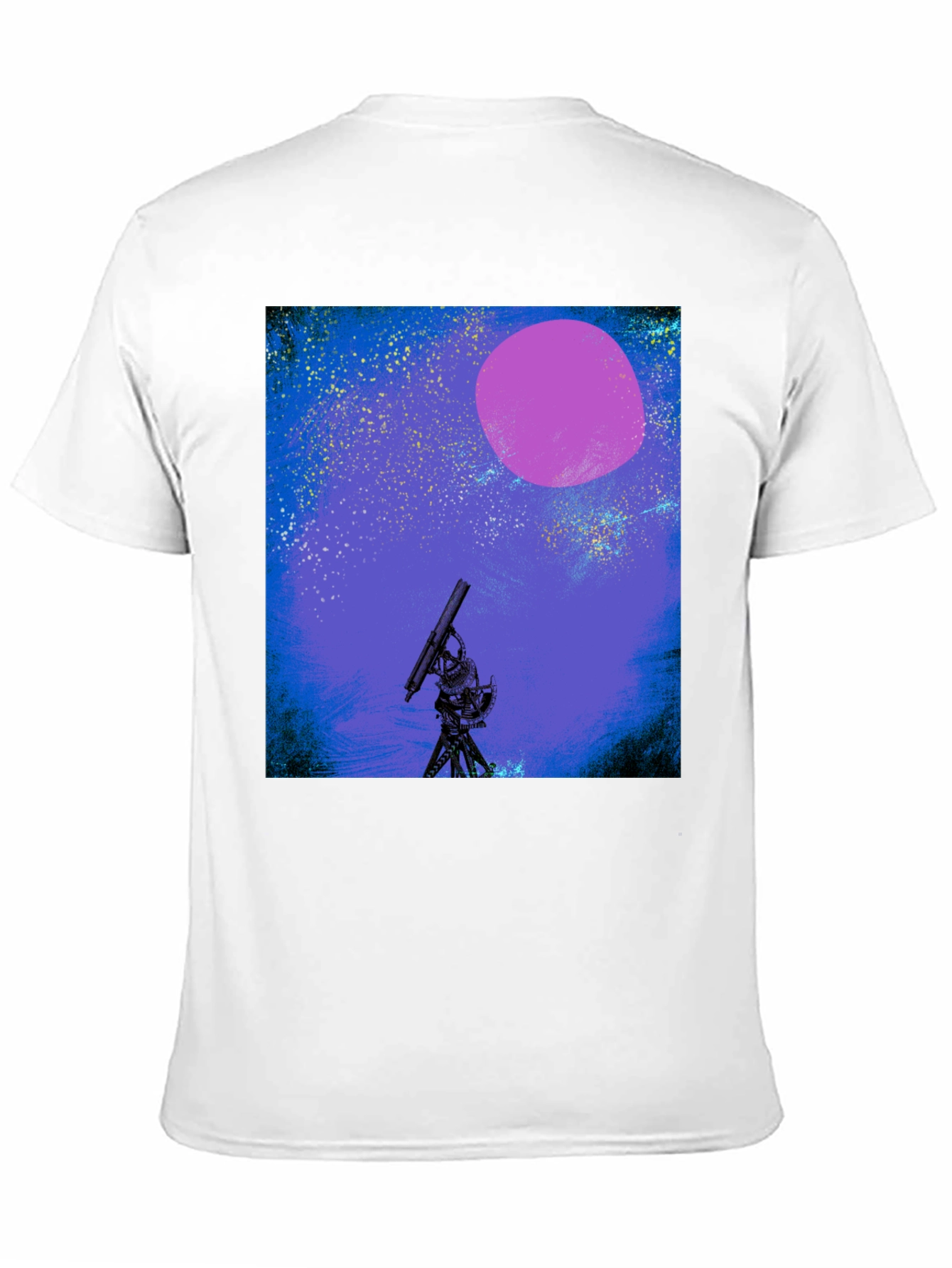 Space Telescope Graphic Tee - Night Sky Design