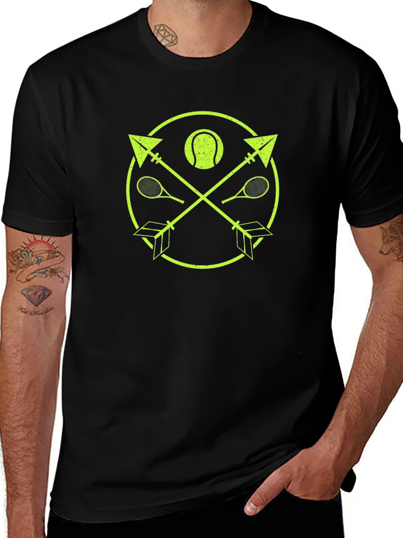 Tennis Arrows Graphic T-Shirt