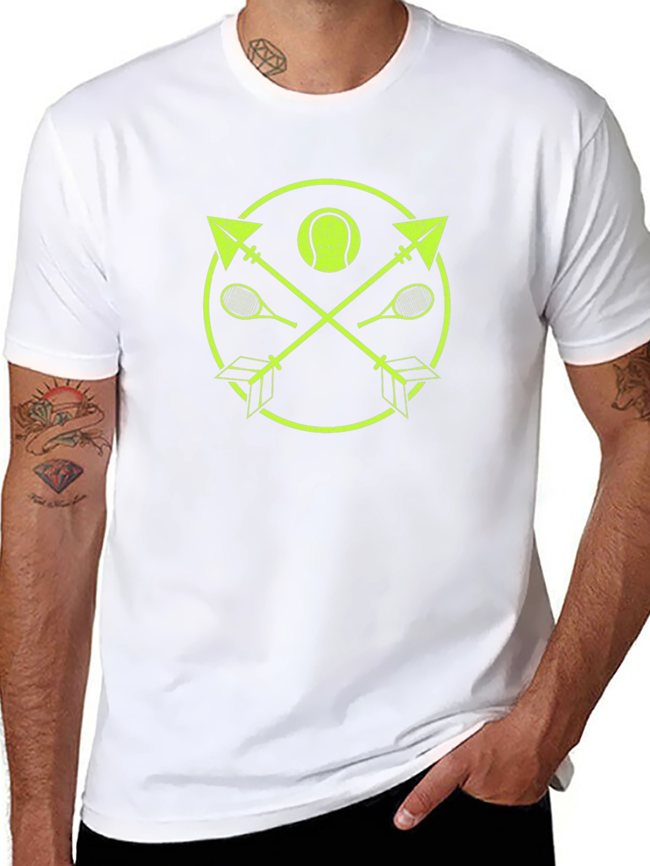 Tennis Arrows Graphic T-Shirt