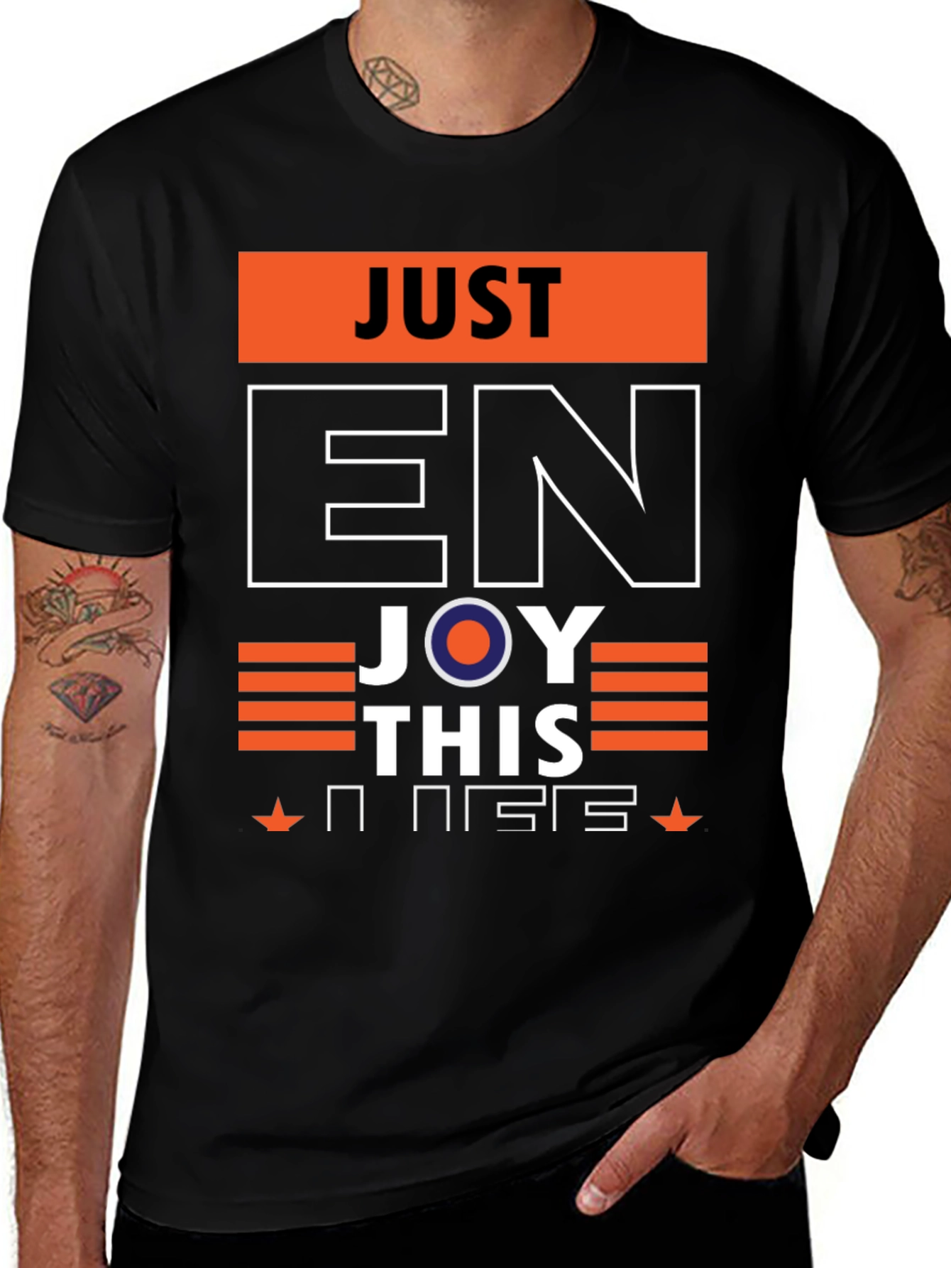 Just Enjoy This Graphic Tee - Stylish Comfort