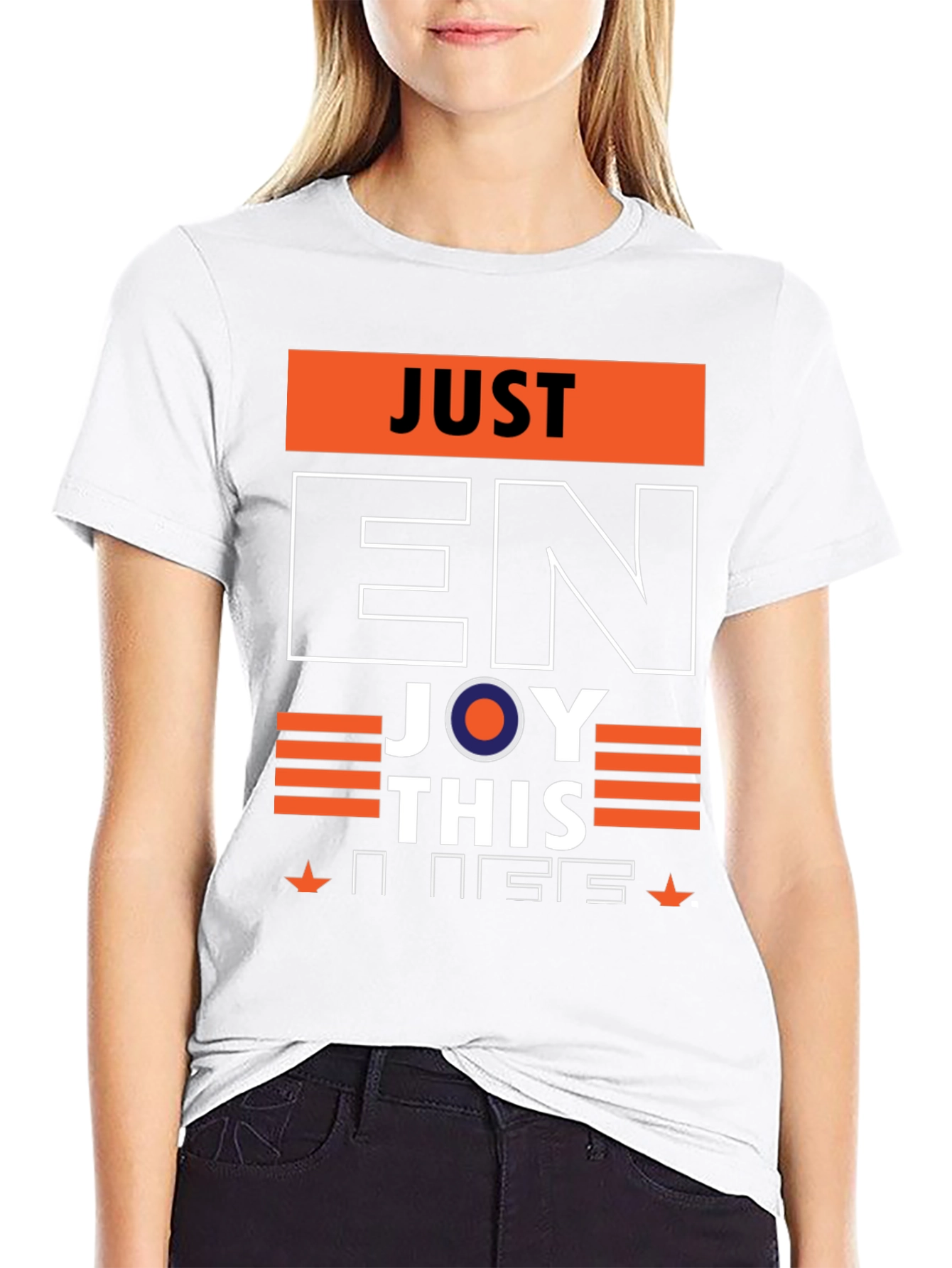 Just Enjoy This Graphic Tee - Stylish Comfort