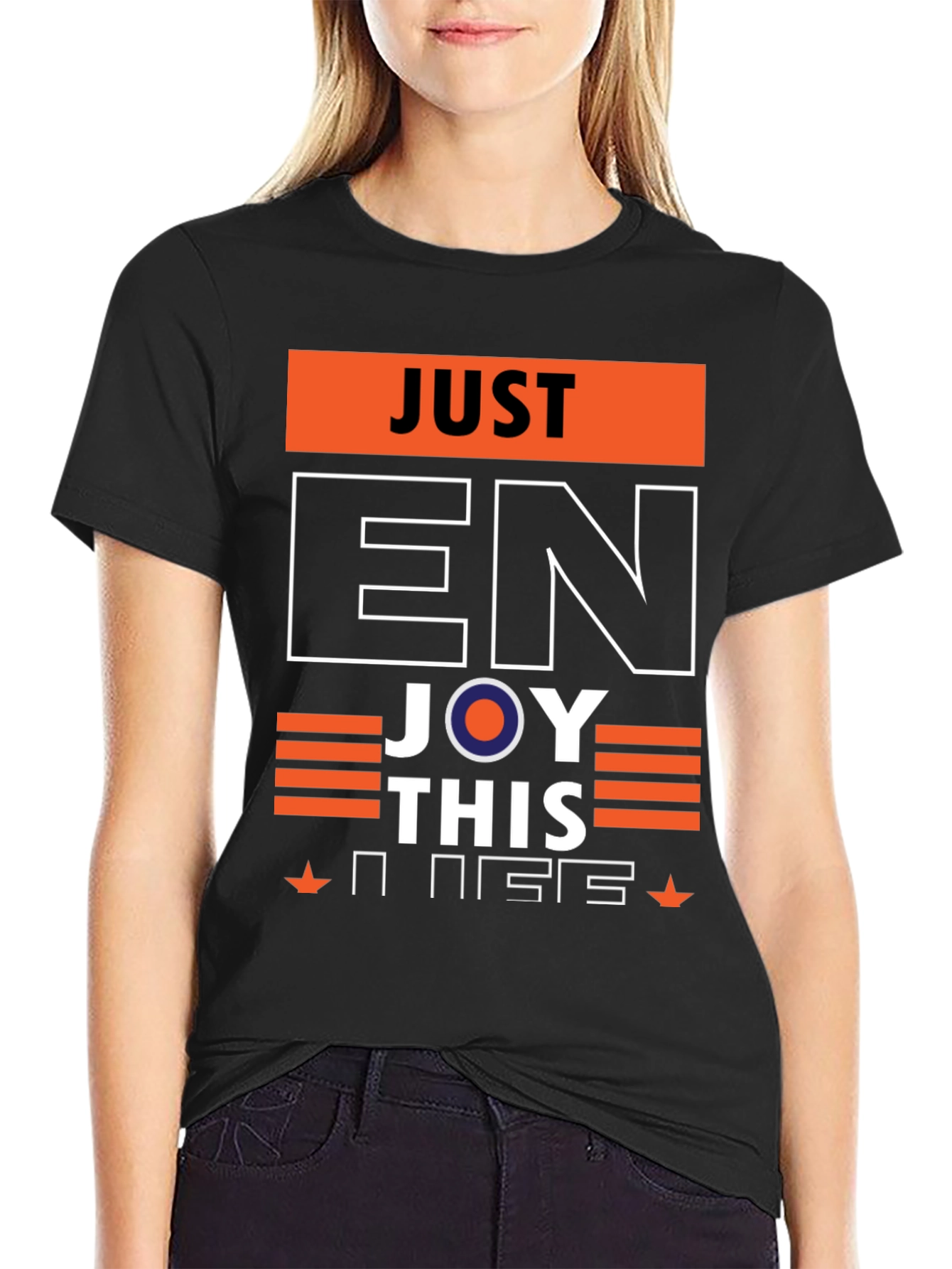 Just Enjoy This Graphic Tee - Stylish Comfort