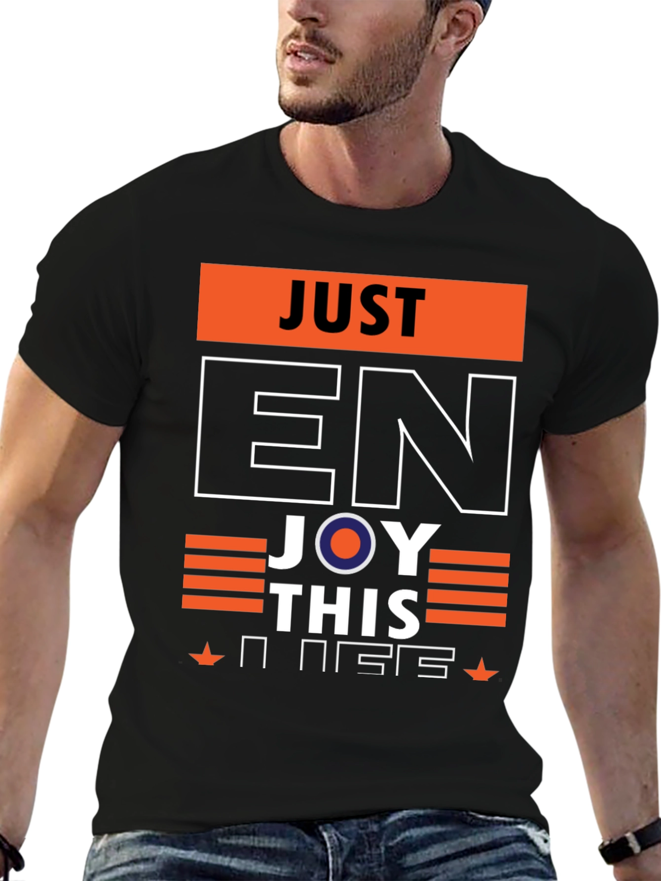 Just Enjoy This Graphic Tee - Stylish Comfort