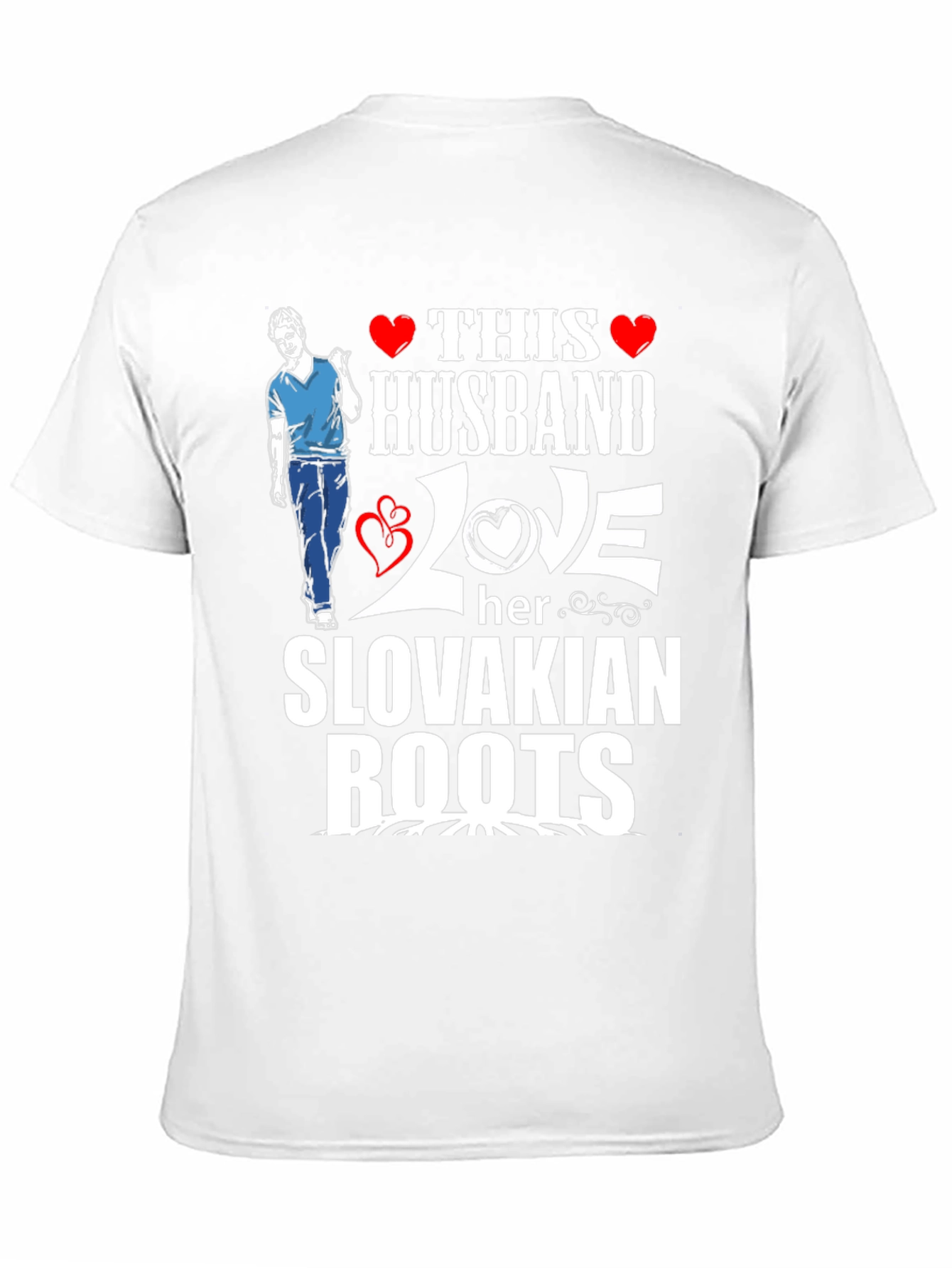 Husband Love Slovakian Roots T-Shirt
