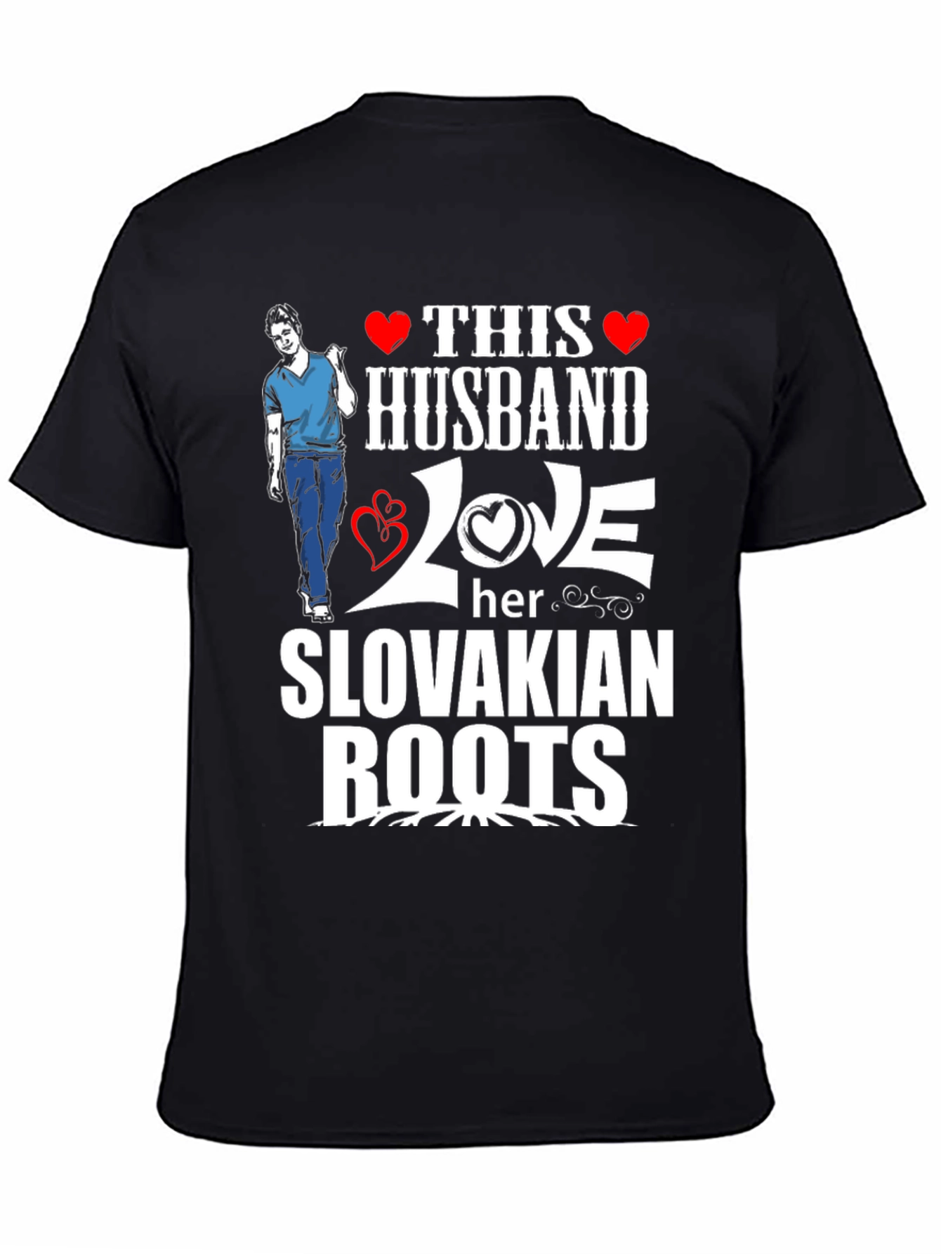 Husband Love Slovakian Roots T-Shirt