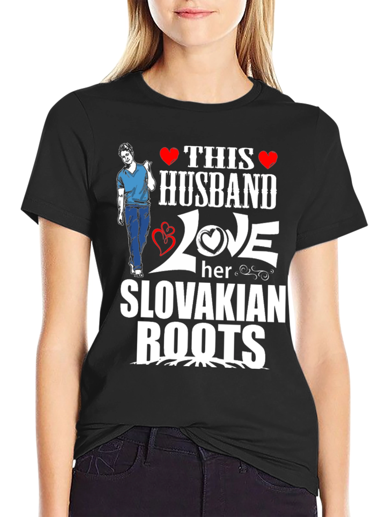 Husband Love Slovakian Roots T-Shirt