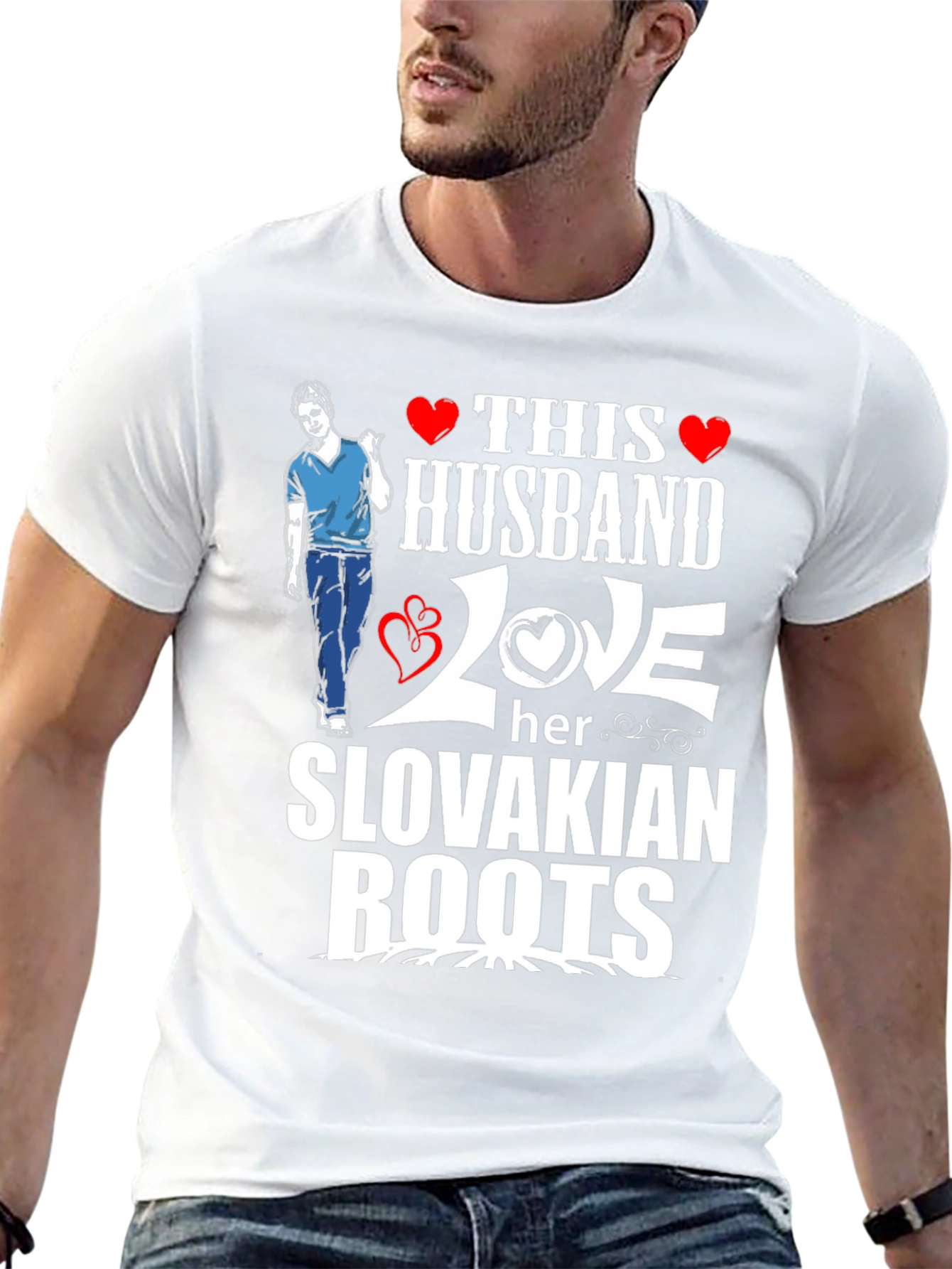 Husband Love Slovakian Roots T-Shirt