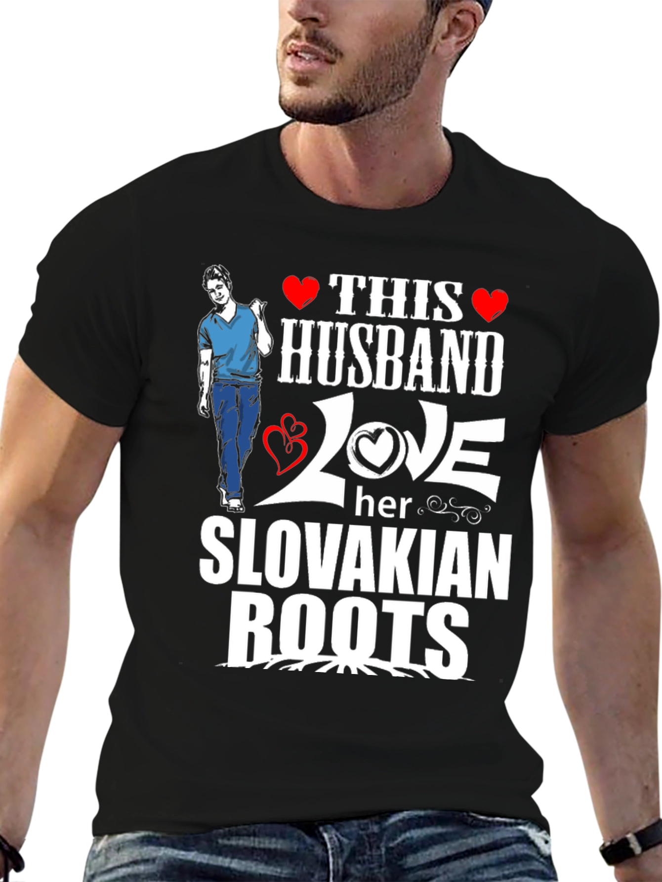 Husband Love Slovakian Roots T-Shirt