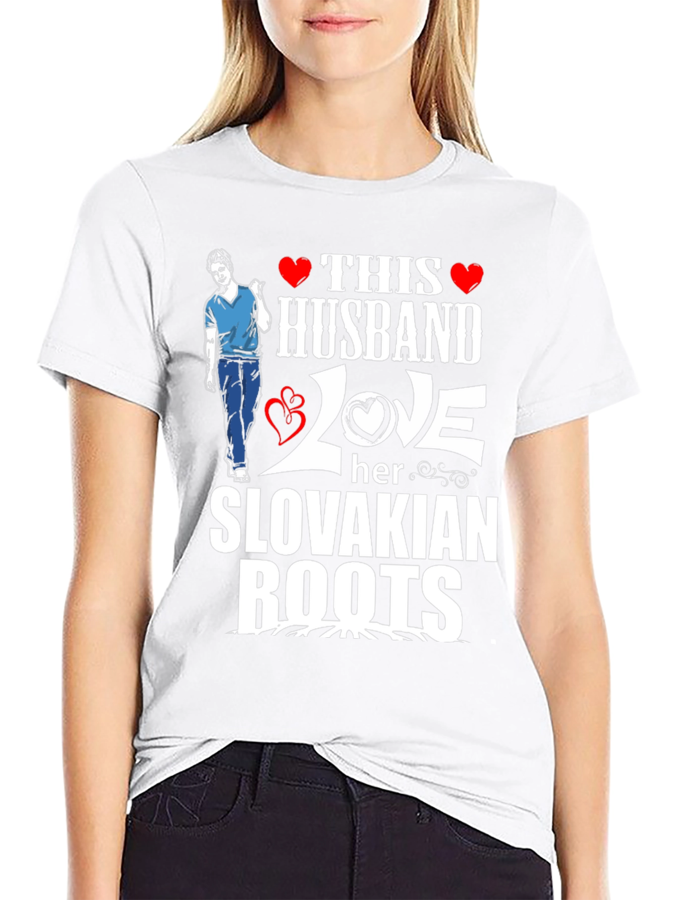 Husband Love Slovakian Roots T-Shirt
