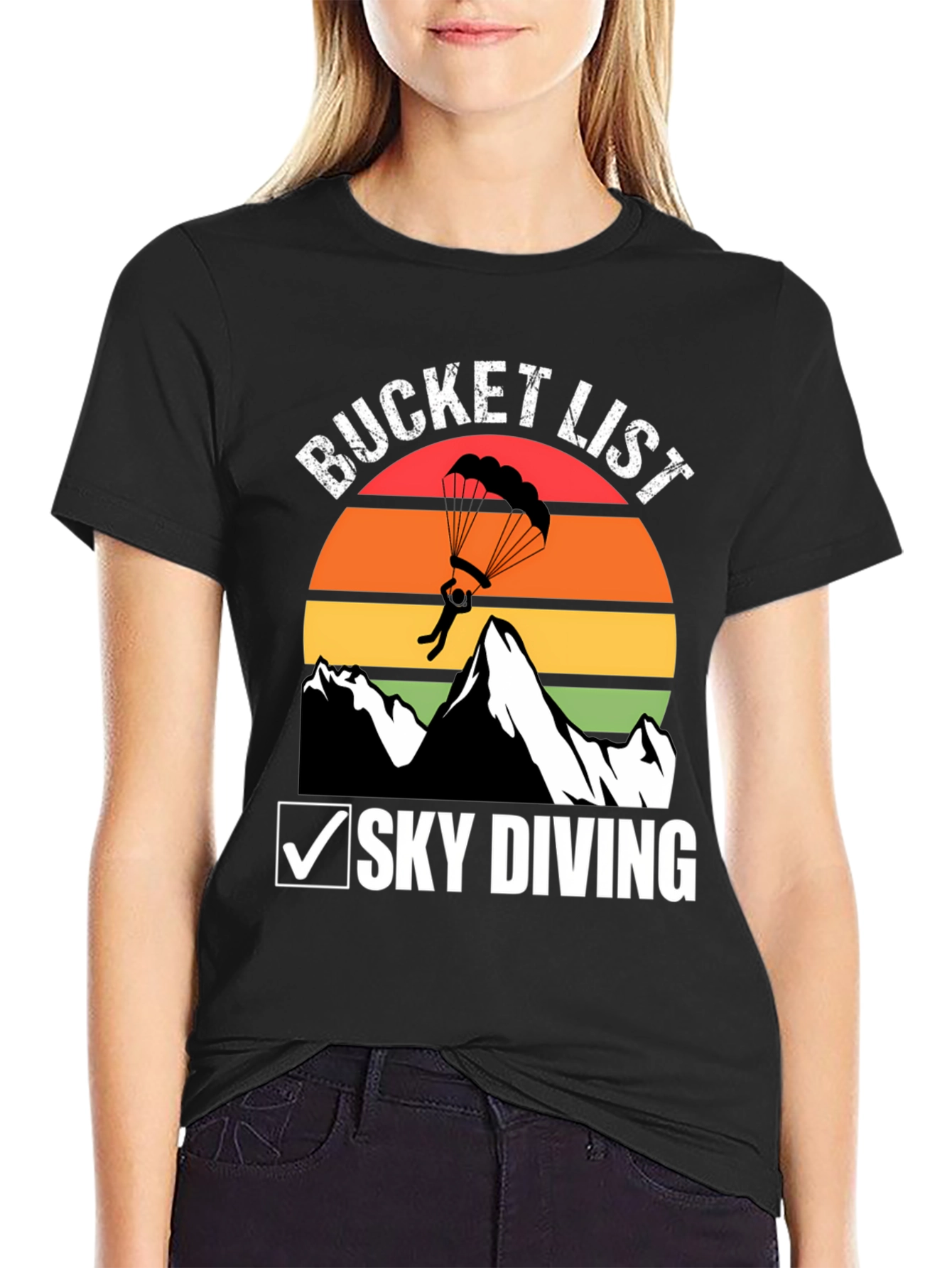 Skydiving Bucket List T-Shirt
