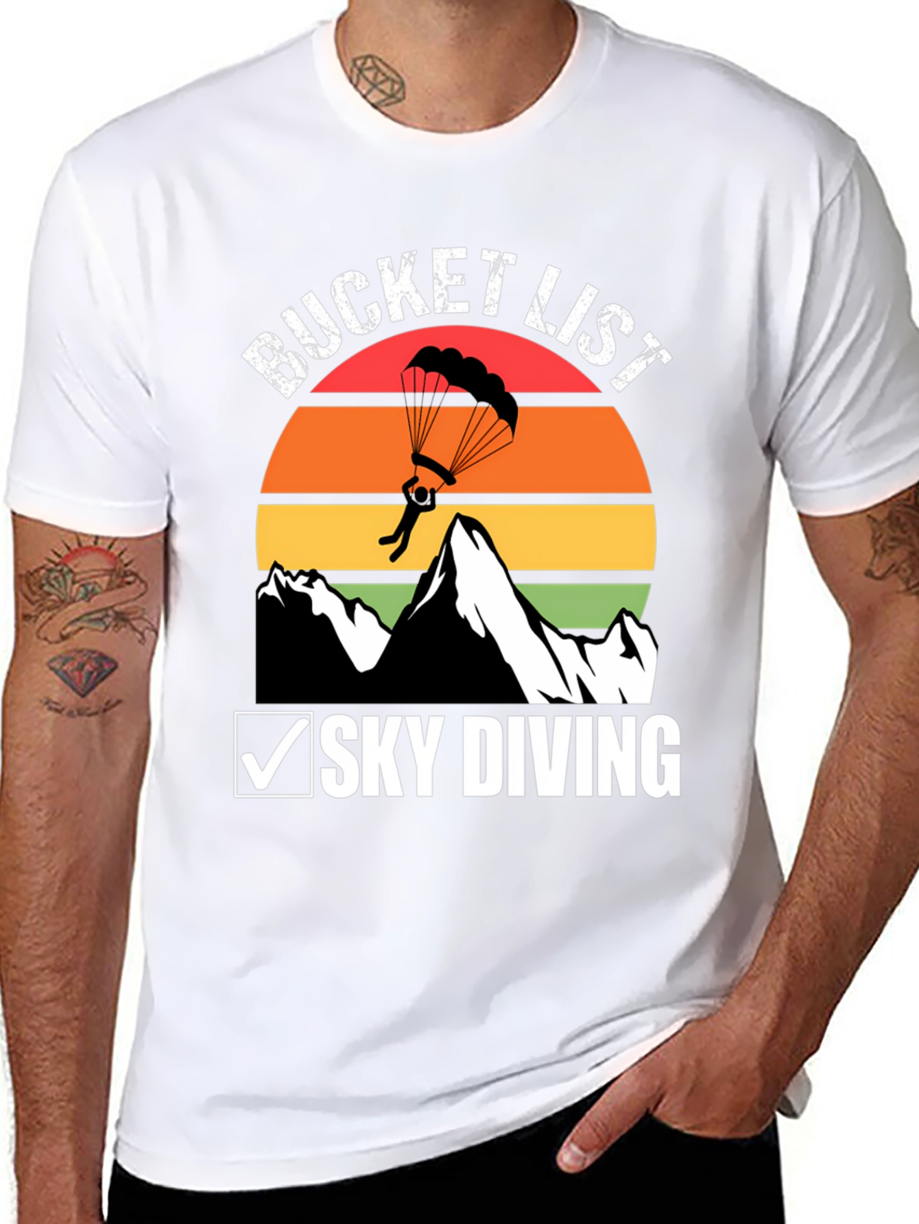 Skydiving Bucket List T-Shirt