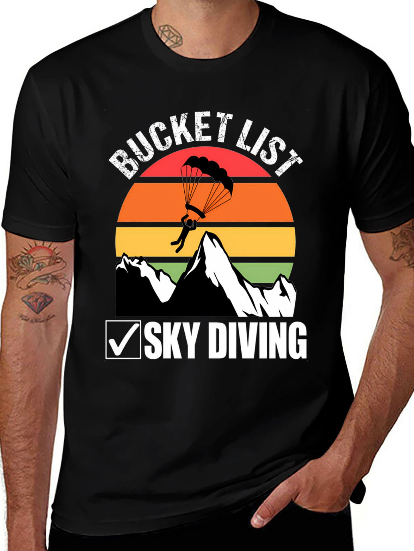 Skydiving Bucket List T-Shirt