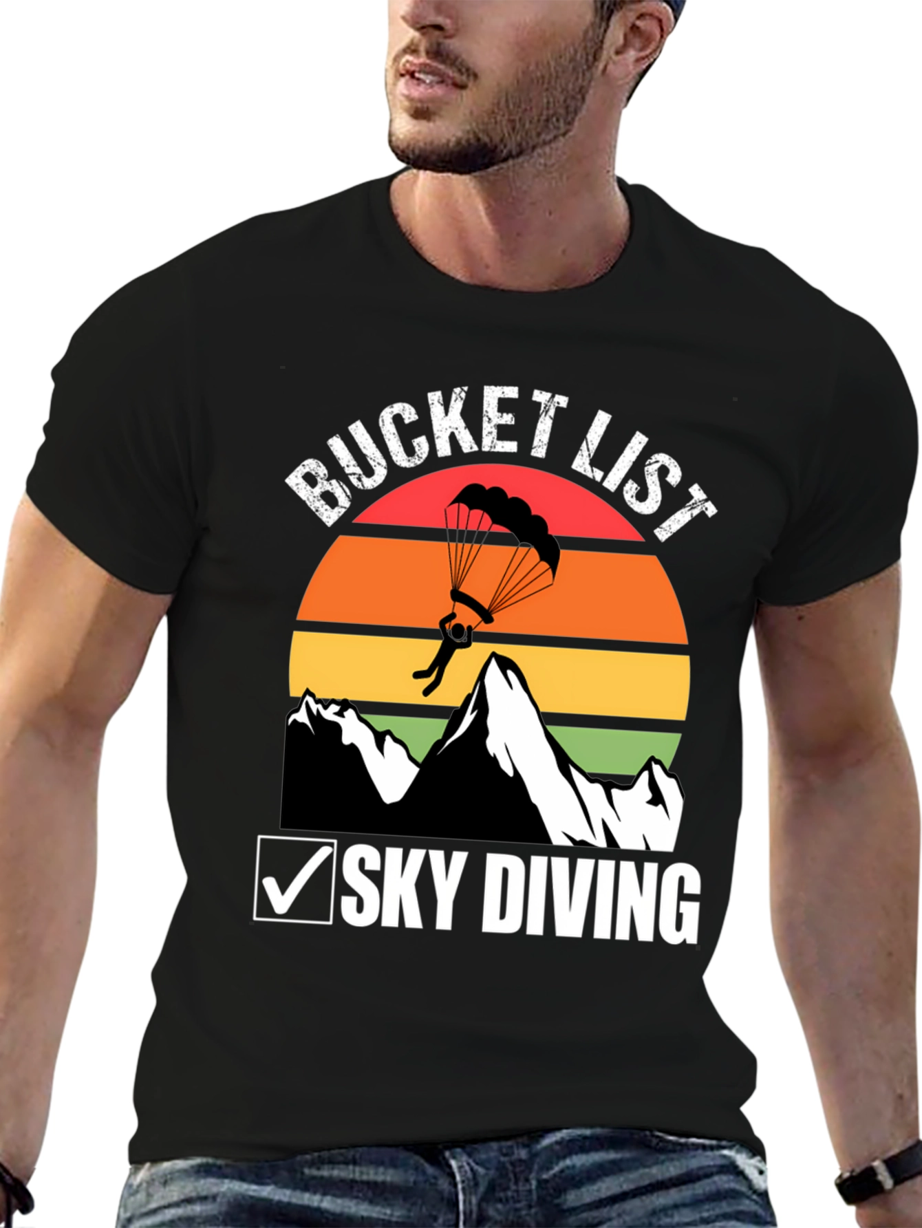 Skydiving Bucket List T-Shirt