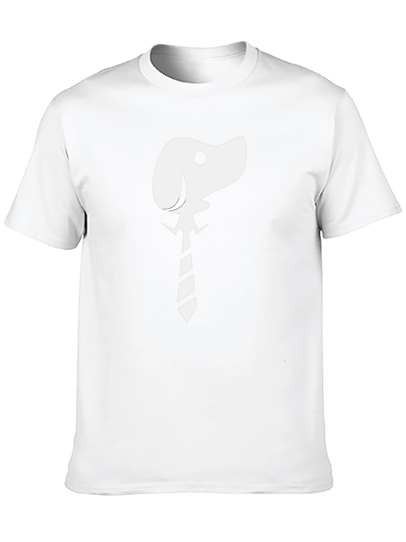 Dog with Tie Graphic T-Shirt - Black Cotton Tee