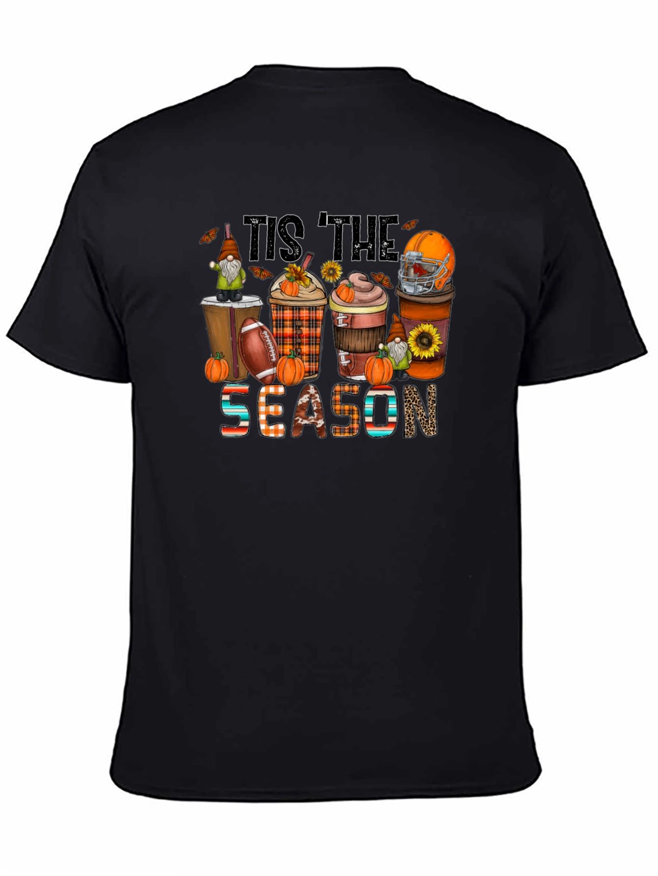 Tis The Season Football & Pumpkin T-Shirt