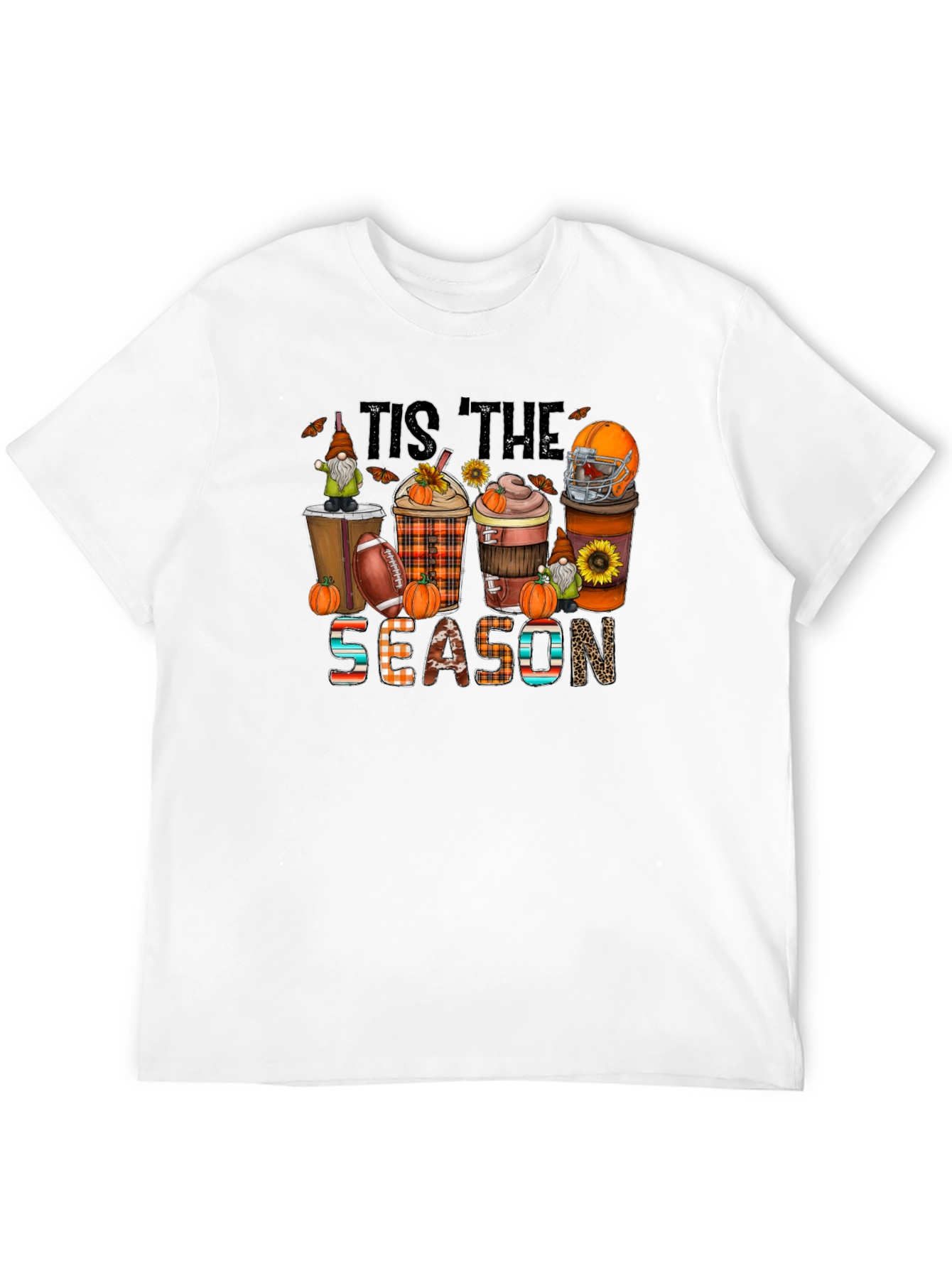 Tis The Season Football & Pumpkin T-Shirt
